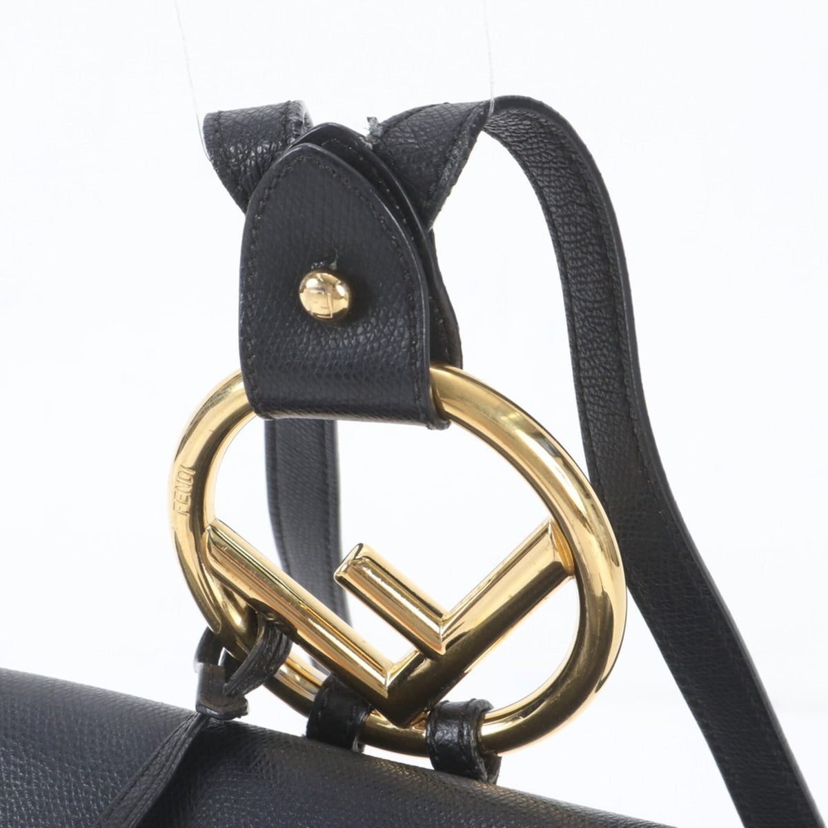 Fendi Black Leather Backpack Shoulder Bag (Pre-Owned)