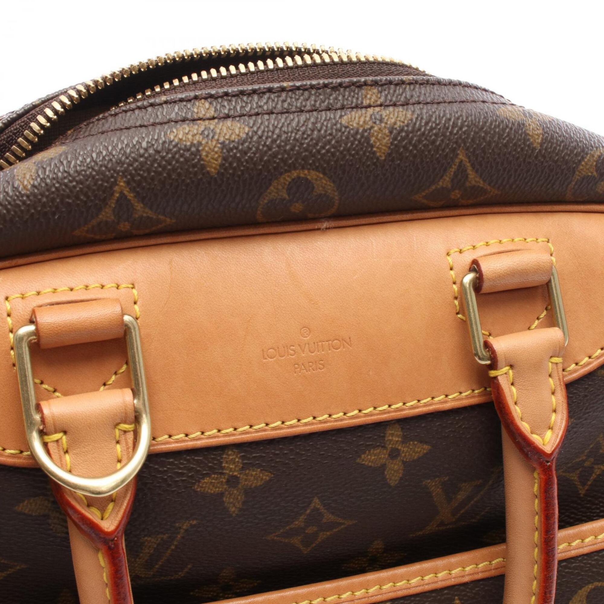 Louis Vuitton Brown Monogram Coated Canvas Leather Handbag (Pre-Owned)