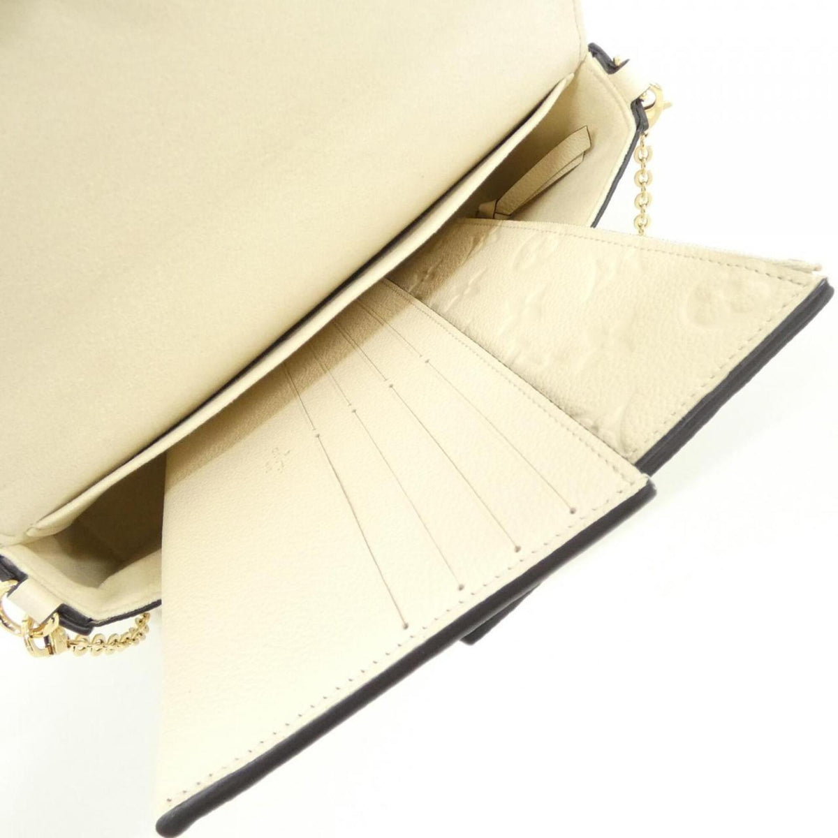 Louis Vuitton Blanc Leather Pochette Pouch Shoulder Bag (Pre-Owned)