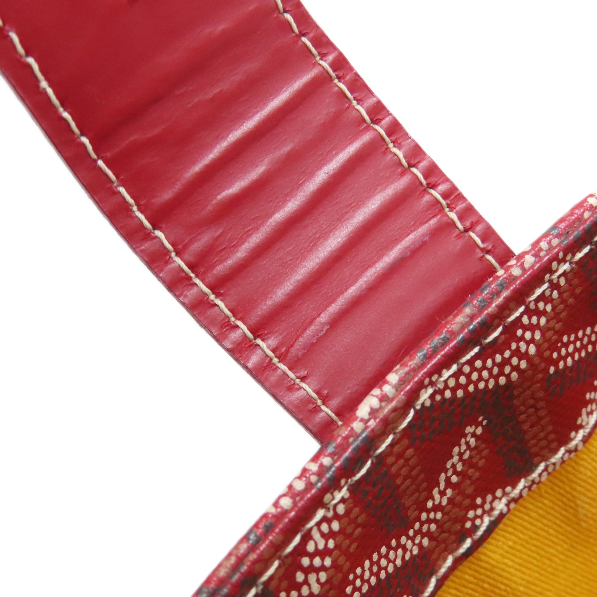Goyard Red Color Coated Canvas Tote Bag (Pre-Owned)