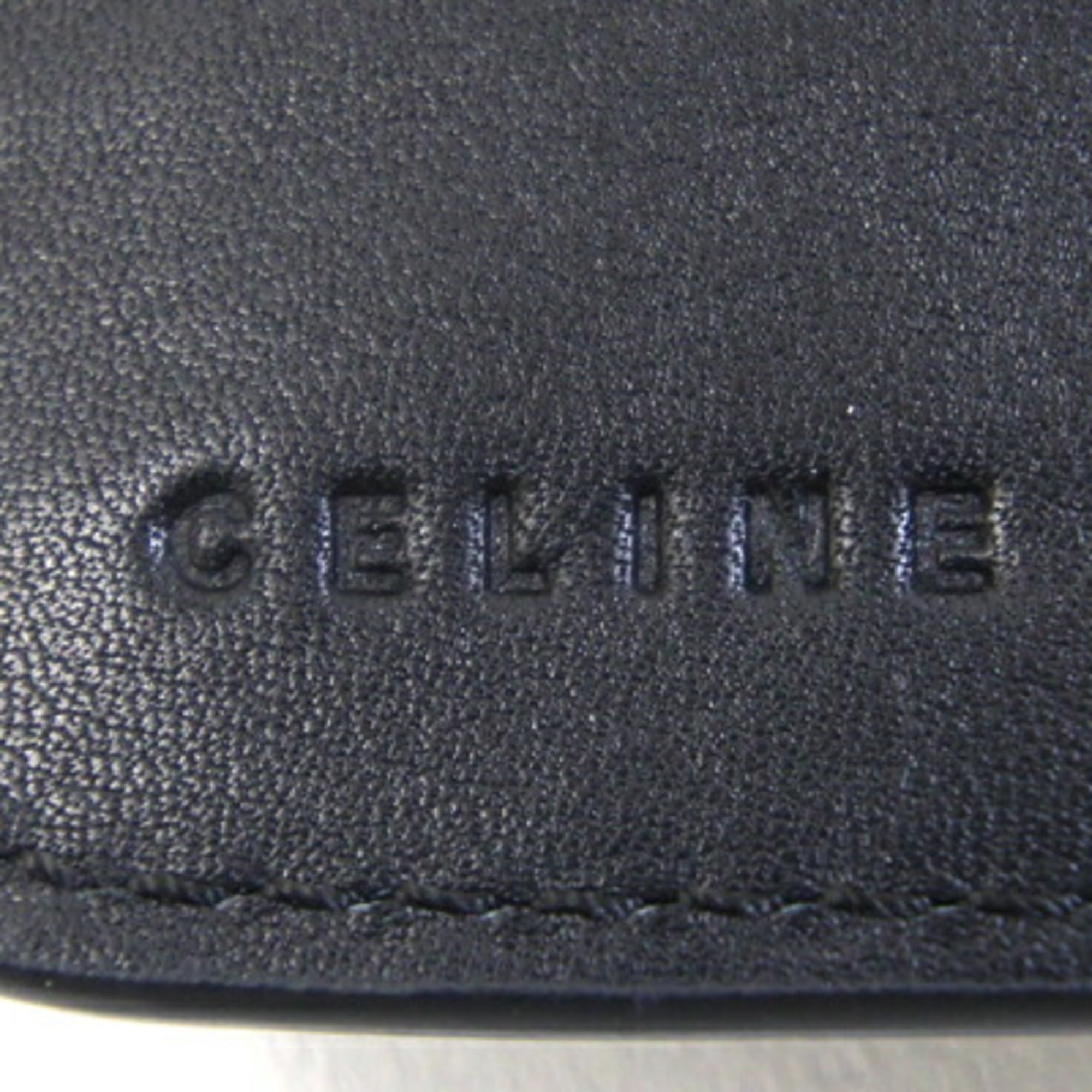 Celine Black Leather Long Wallet (Bi-Fold) (Pre-Owned)