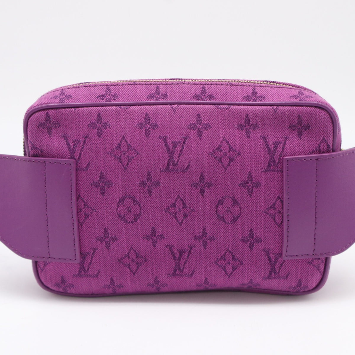 Louis Vuitton Monogram Denim Purple Monogram Denim Shoulder Bag (Pre-Owned)