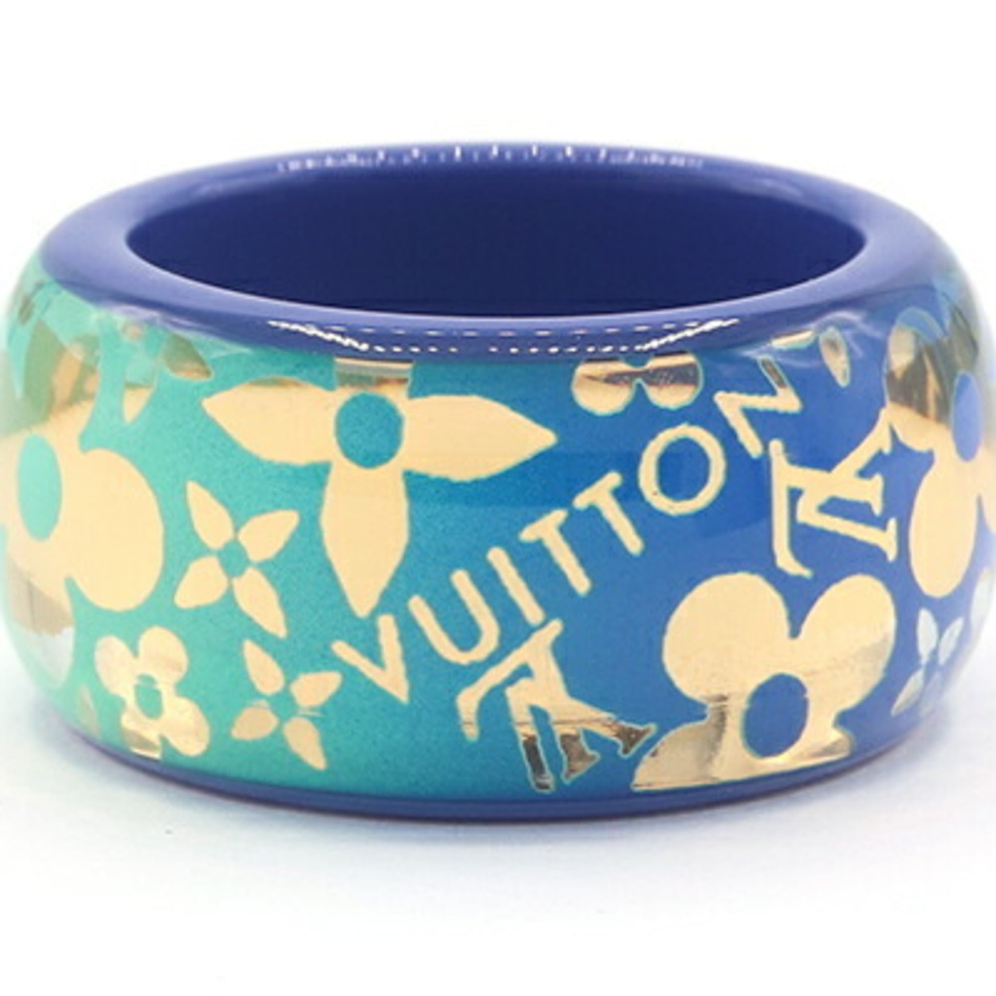 Louis Vuitton Blue Resin Band Ring (Pre-Owned)