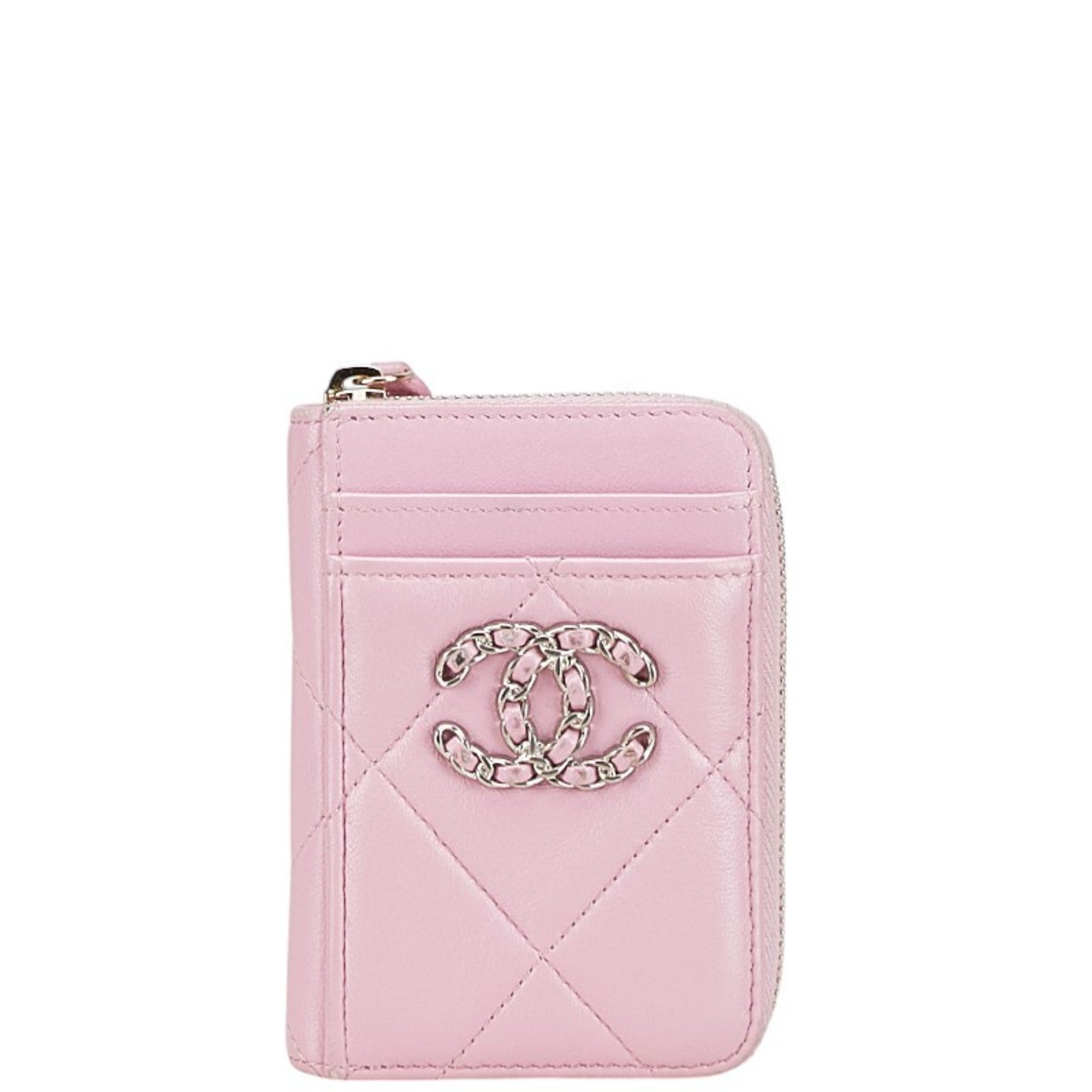 Chanel Matelasse Pink Coin Purse/Coin Case (Pre-Owned)