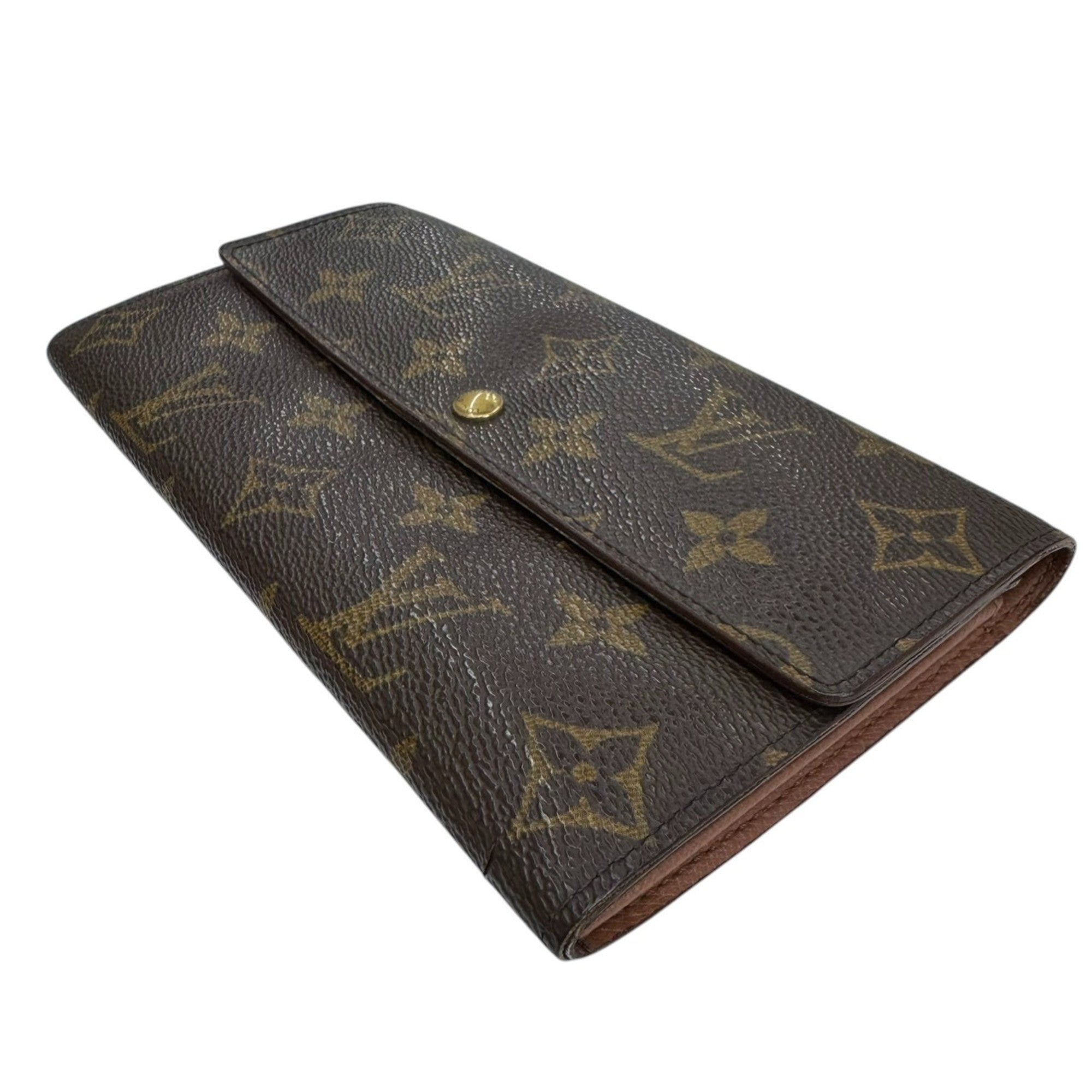 Louis Vuitton Brown Monogram Long Wallet (Bi-Fold) (Pre-Owned)