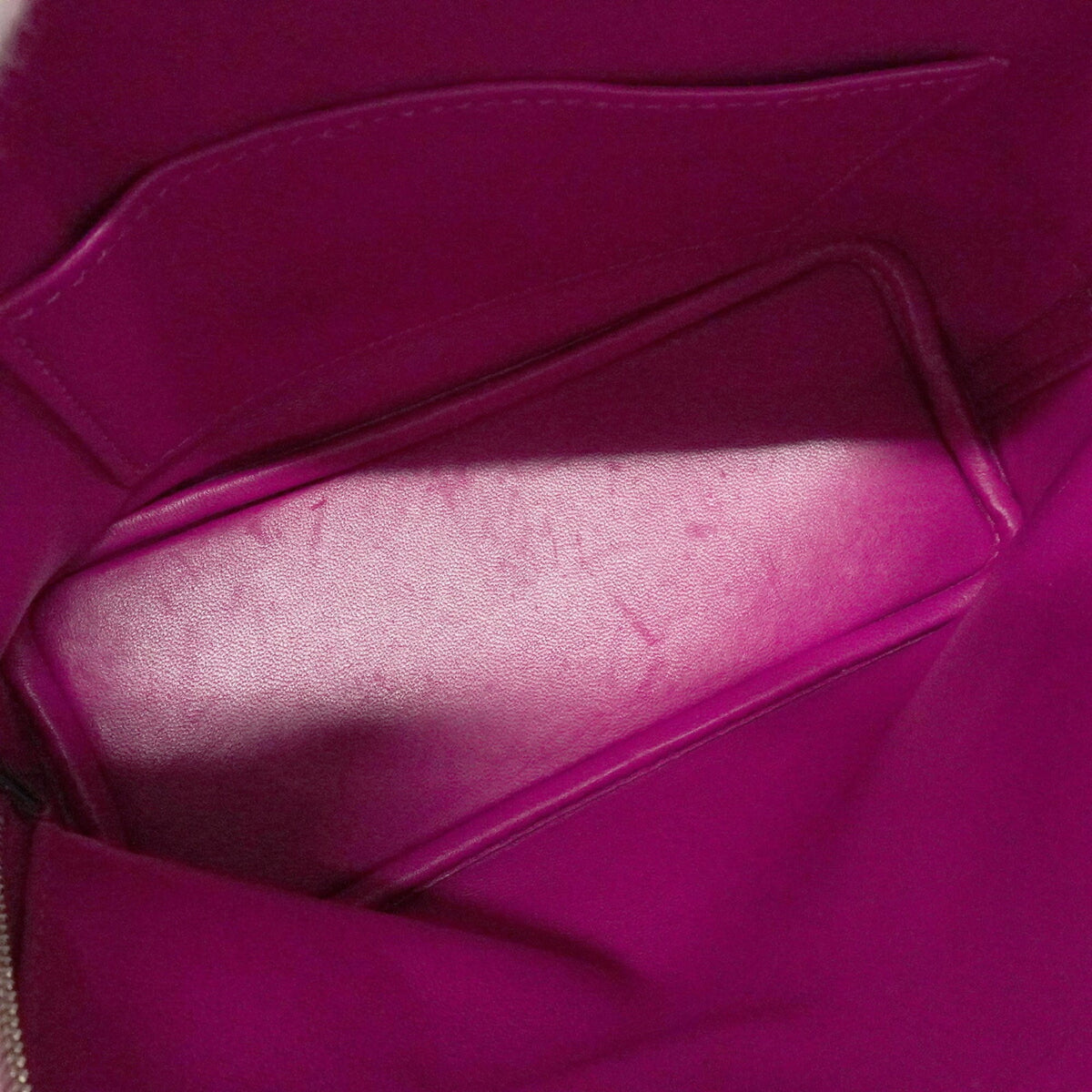 Hermes Rose Purple Chevre Myzore Leather Handbag (Pre-Owned)