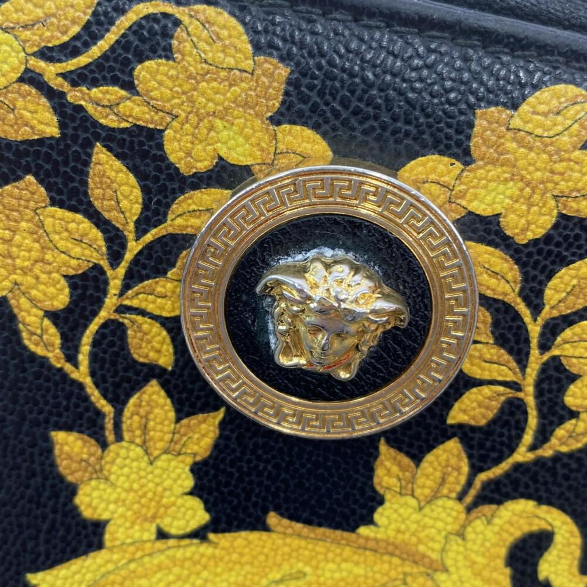 Versace Black Coin Purse/Coin Case (Pre-Owned)