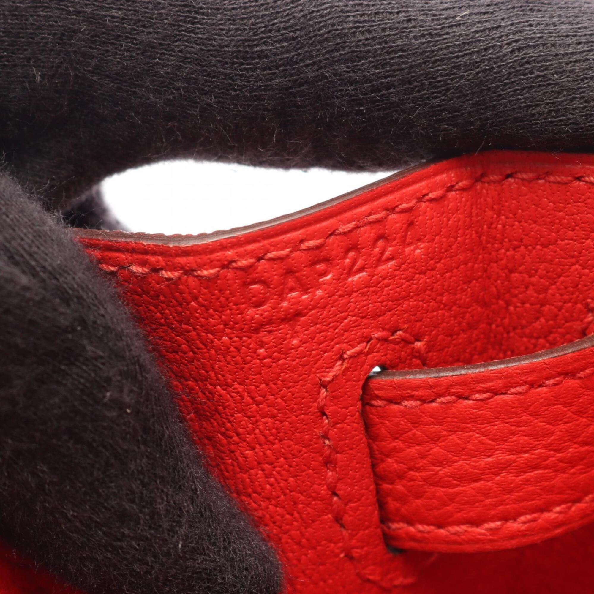 Hermes Red Color Togo Leather Handbag (Pre-Owned)