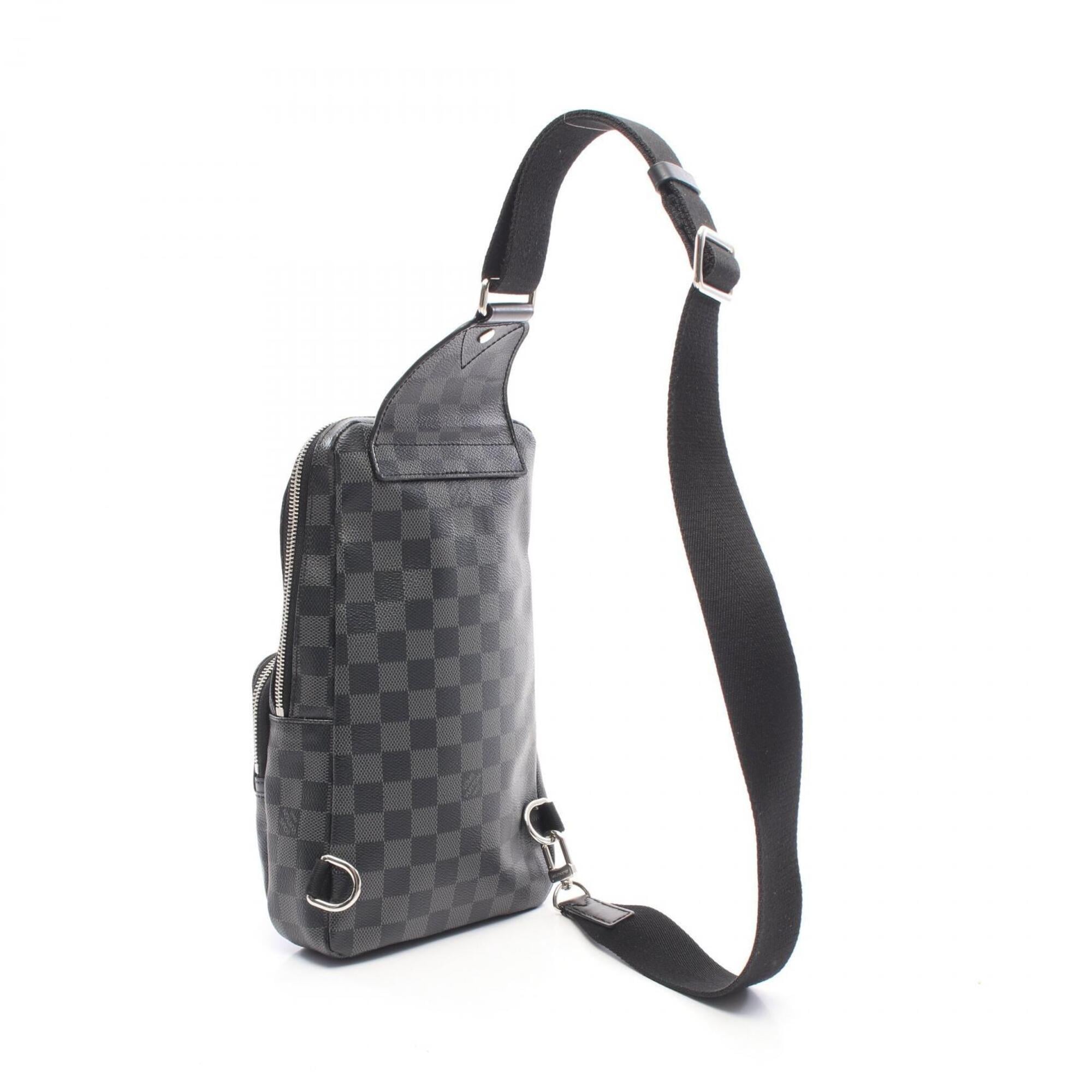 Louis Vuitton Black Damier Graphite Coated Canvas Leather Fanny Pack Sling Bag (Pre-Owned)