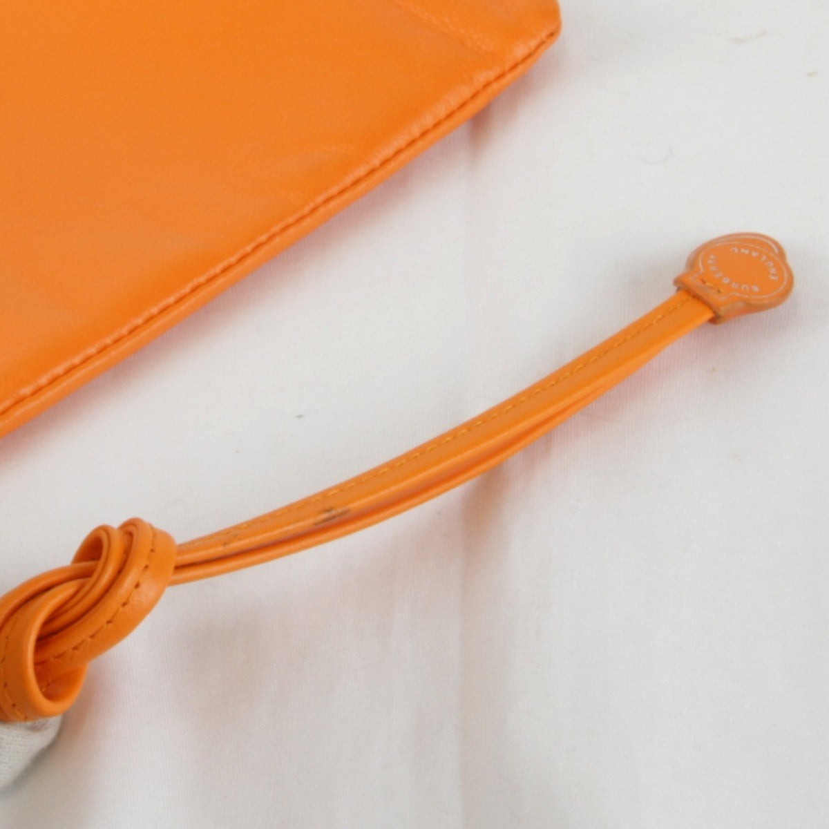 Burberry Orange Leather Shoulder Bag (Pre-Owned)