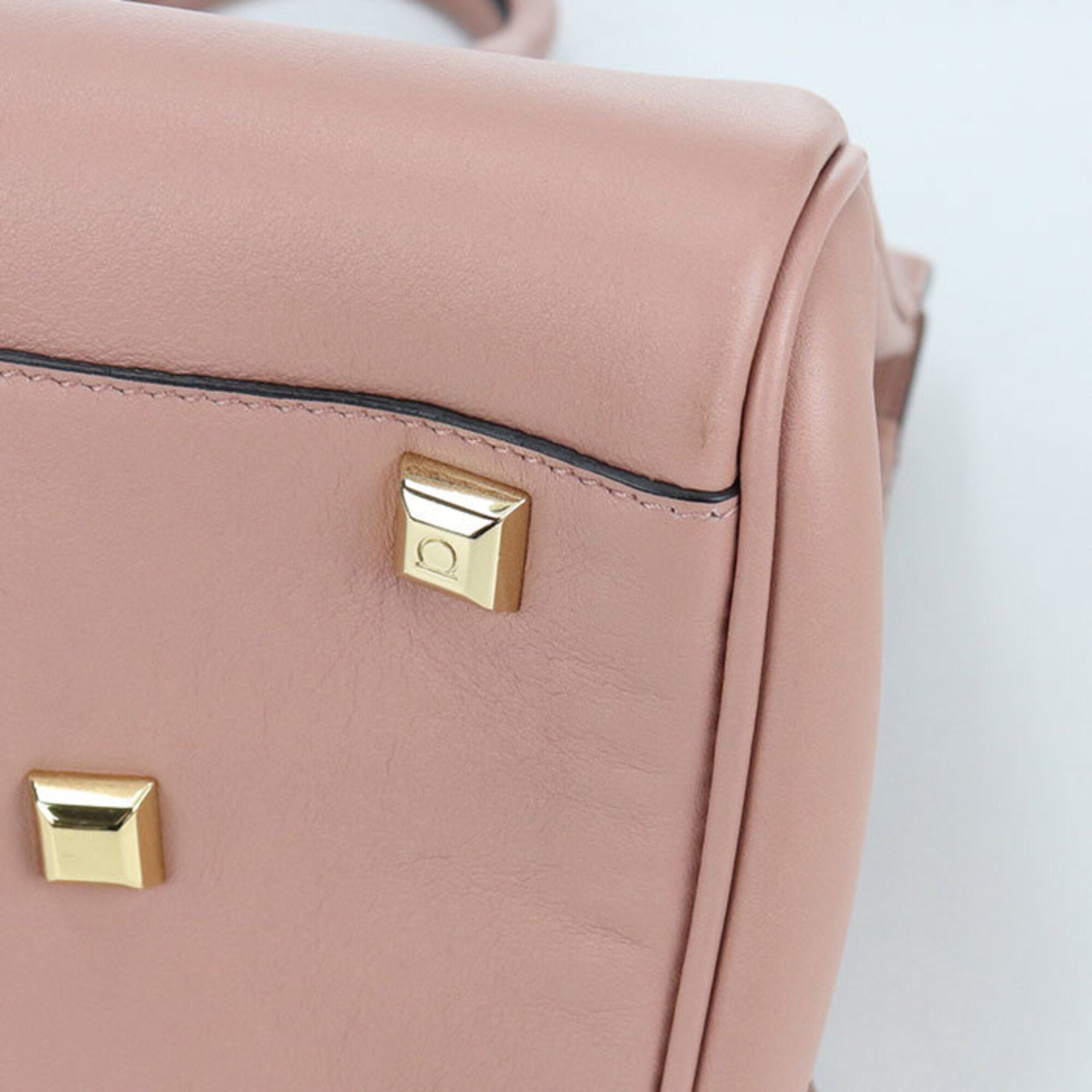 Salvatore Ferragamo Pink Leather Tote Bag (Pre-Owned)