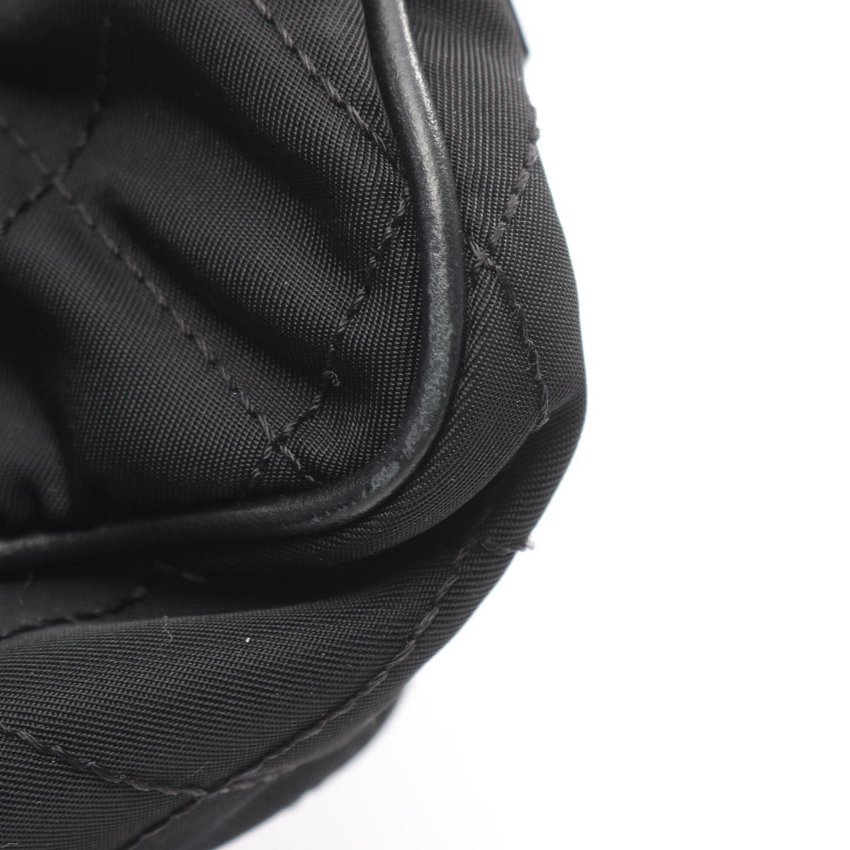 Prada Black Nylon Leather Fanny Pack (Pre-Owned)