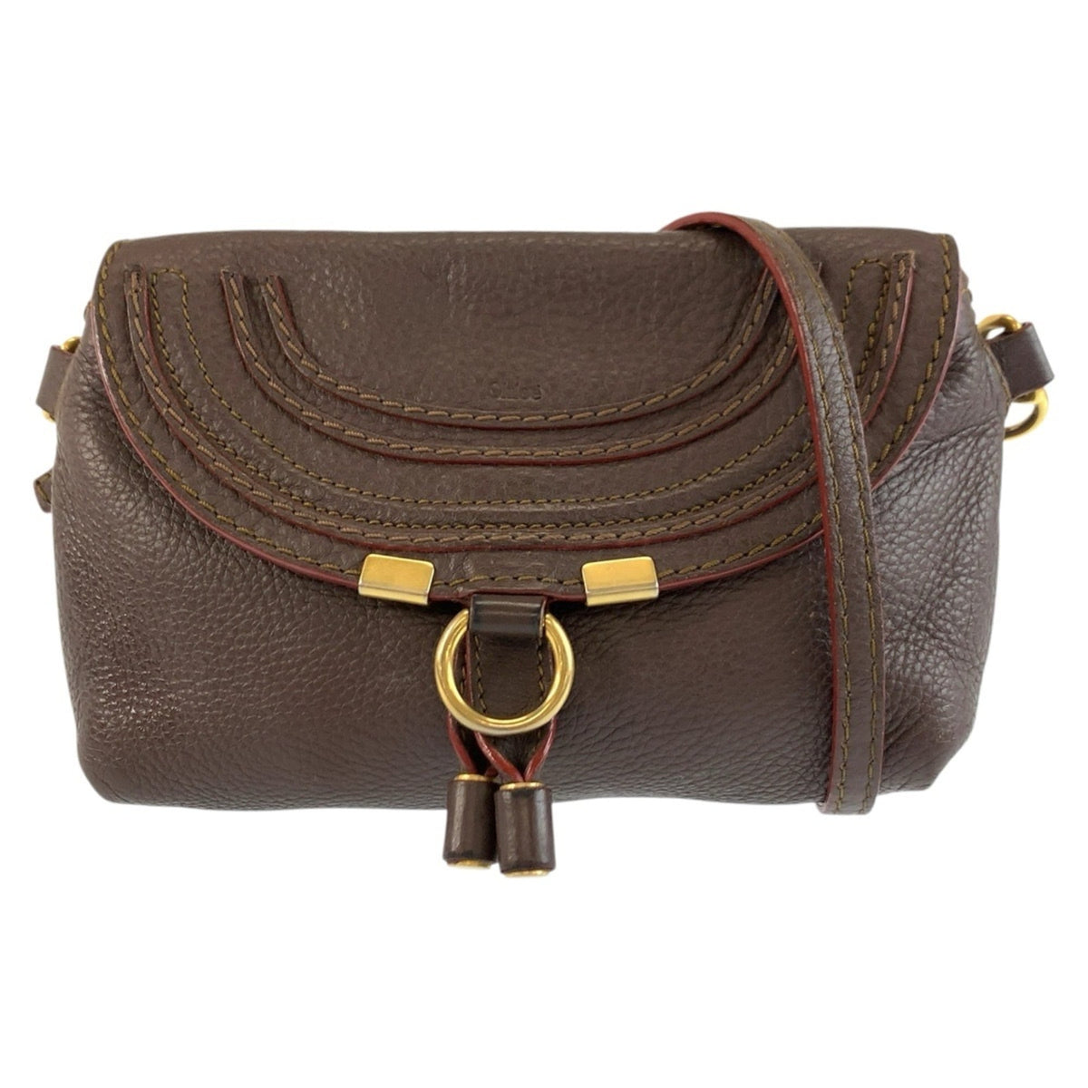 Chloé Brown Leather Pochette Shoulder Bag (Pre-Owned)