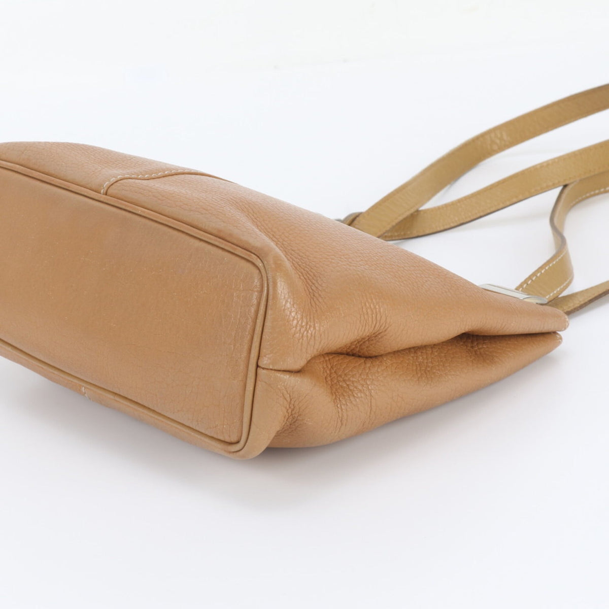 Burberry Camel Leather Handbag Shoulder Bag Tote Bag (Pre-Owned)