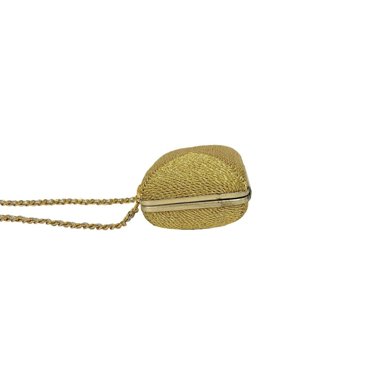 Chanel Gold Canvas Shoulder Bag (Pre-Owned)