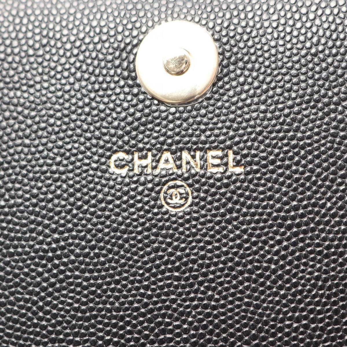 Chanel Black Grained Calfskin Handbag Shoulder Bag (Pre-Owned)