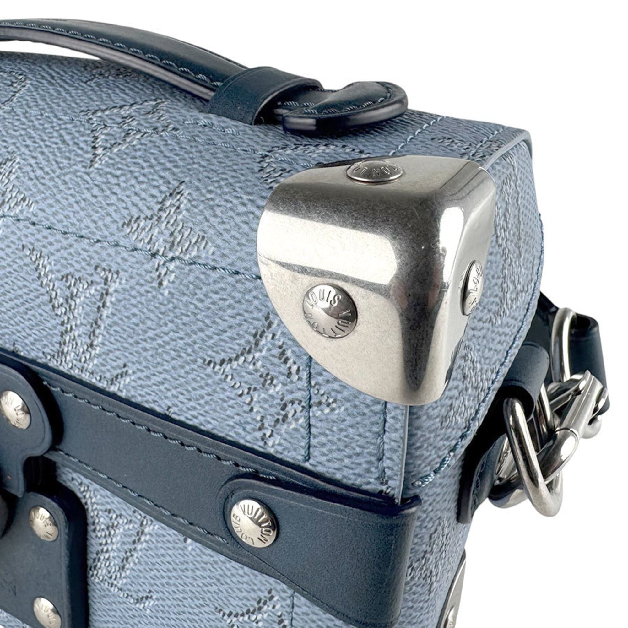 Louis Vuitton Blue Monogram Shoulder Bag (Pre-Owned)