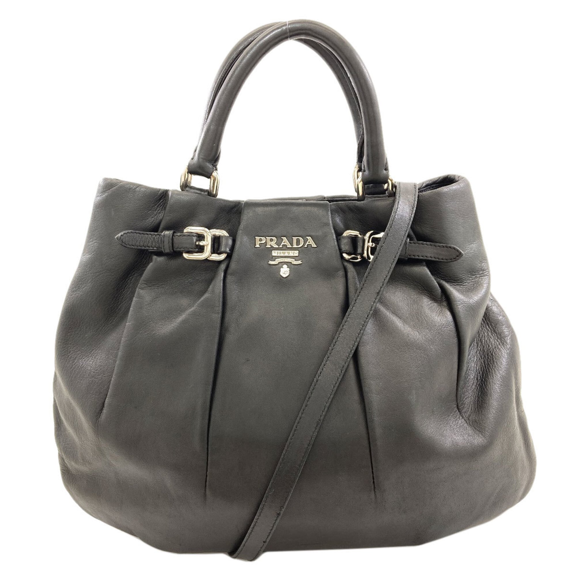 Prada Black Leather Handbag (Pre-Owned)