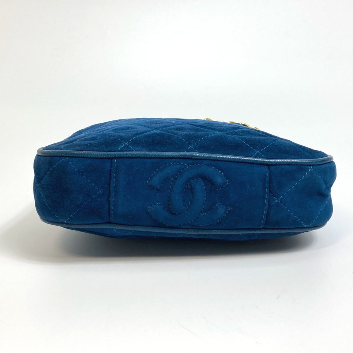 Chanel Blue Leather Handbag (Pre-Owned)