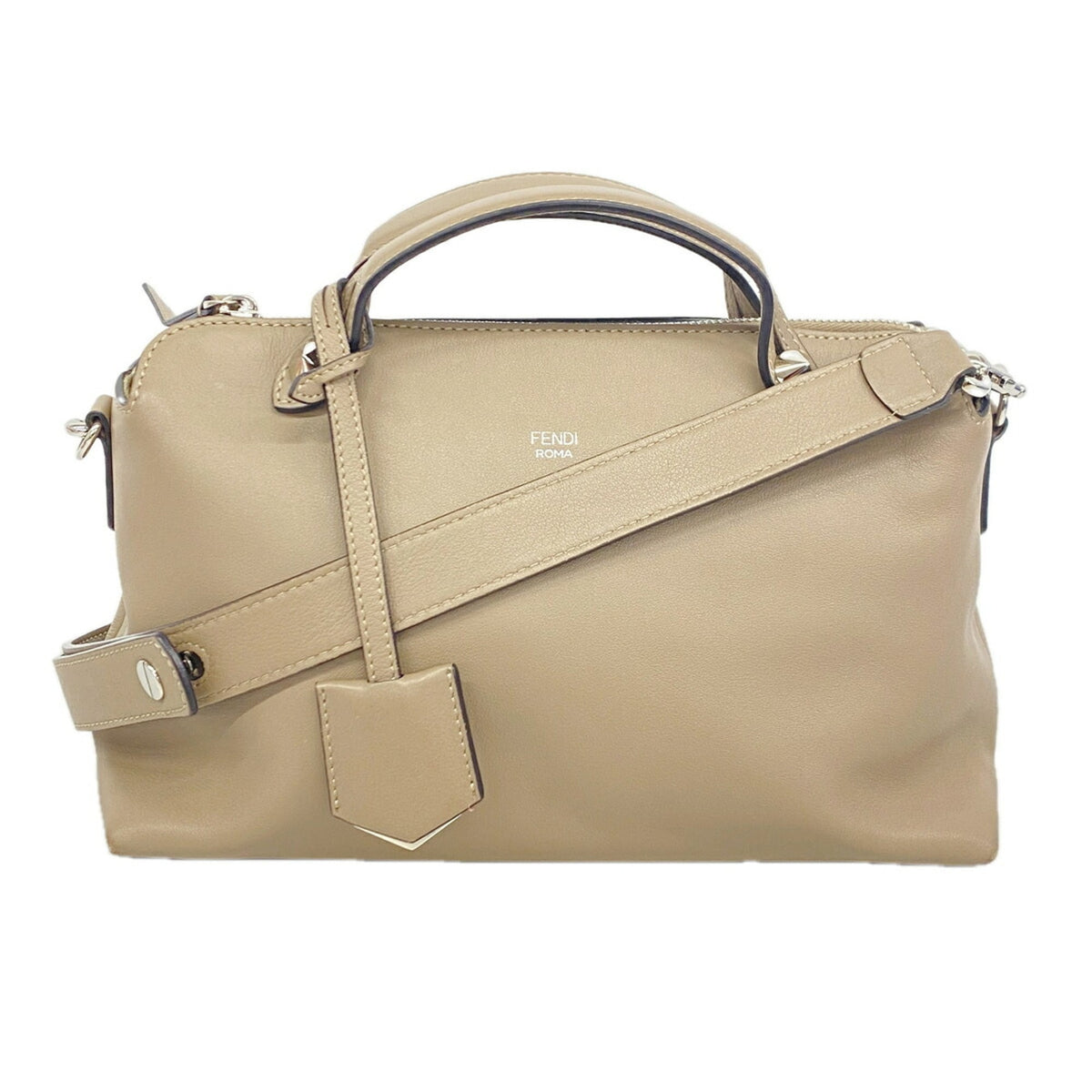 Fendi Beige Leather Handbag (Pre-Owned)