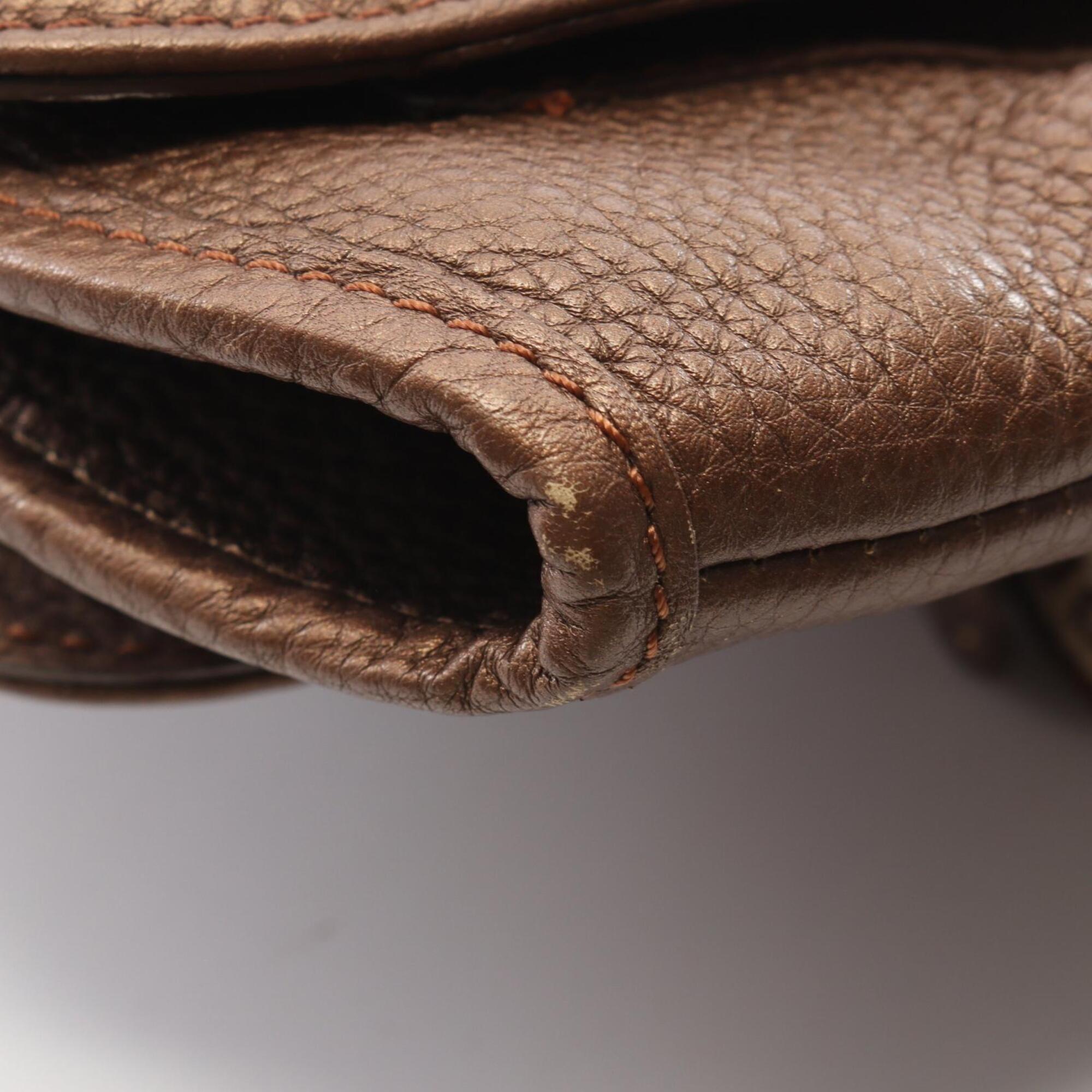 Fendi Brown Leather Handbag (Pre-Owned)