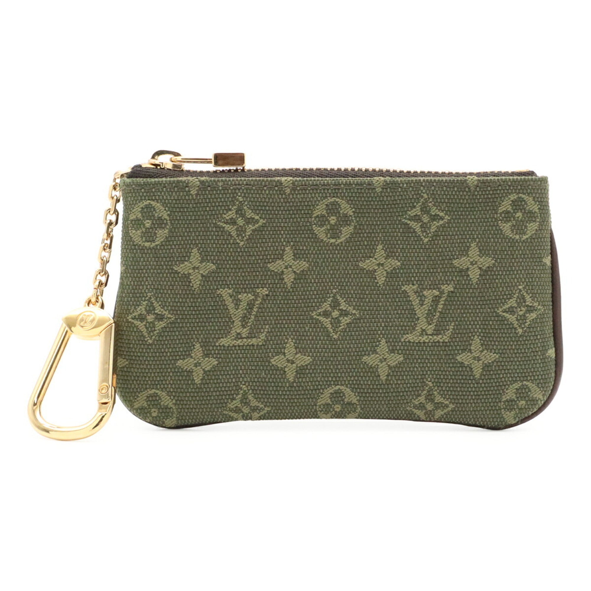 Louis Vuitton Green Tst Khaki Canvas Coin Purse/Coin Case (Pre-Owned)