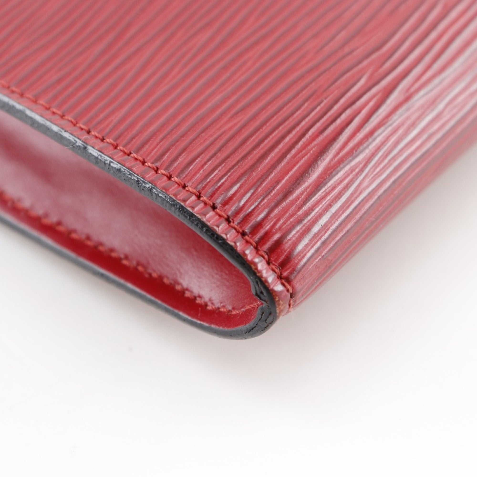 Louis Vuitton Castilian Red Red Color Epi Leather Pochette Pouch (Pre-Owned)