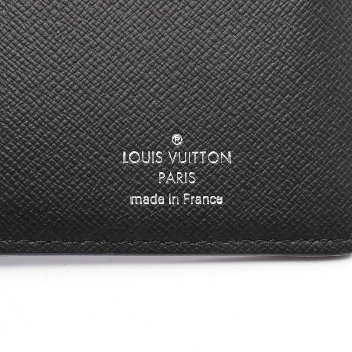 Louis Vuitton Black Leather Pvc Long Wallet (Bi-Fold) (Pre-Owned)