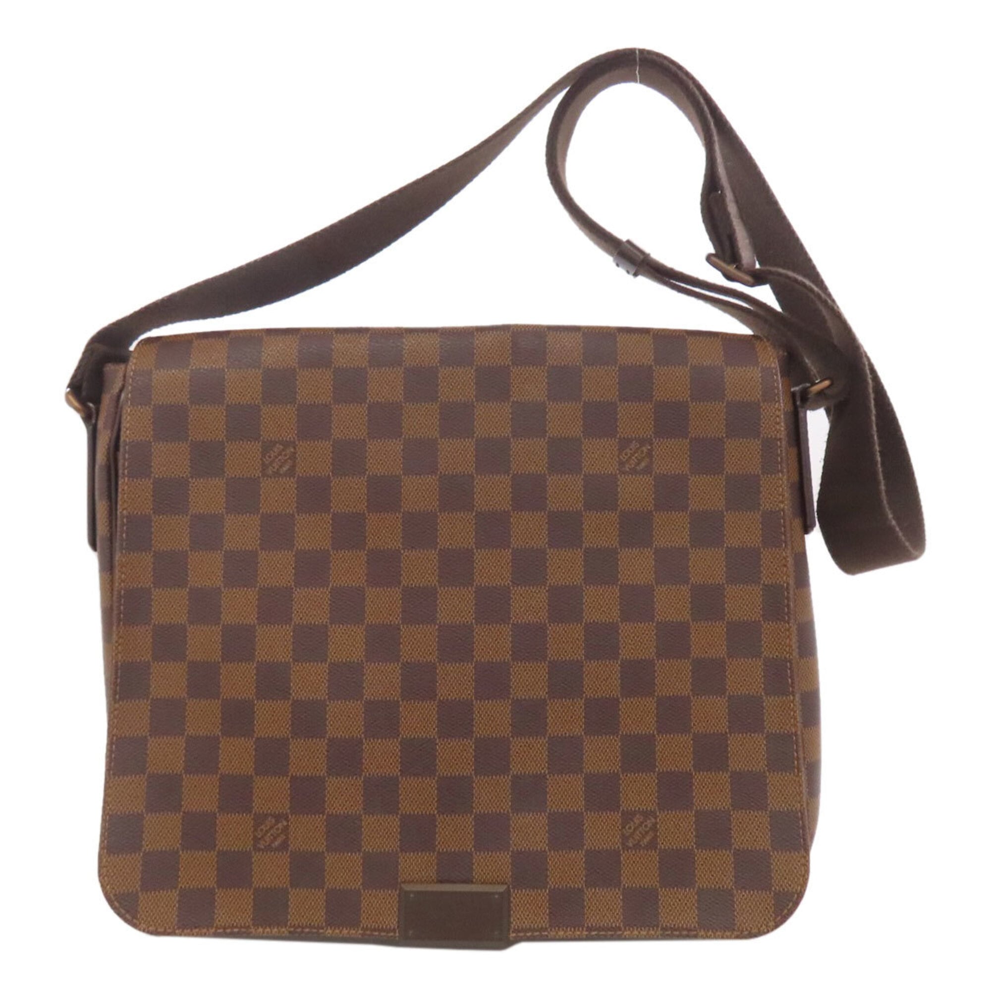 Louis Vuitton Brown Damier Canvas Ebene Damier Canvas Shoulder Bag (Pre-Owned)