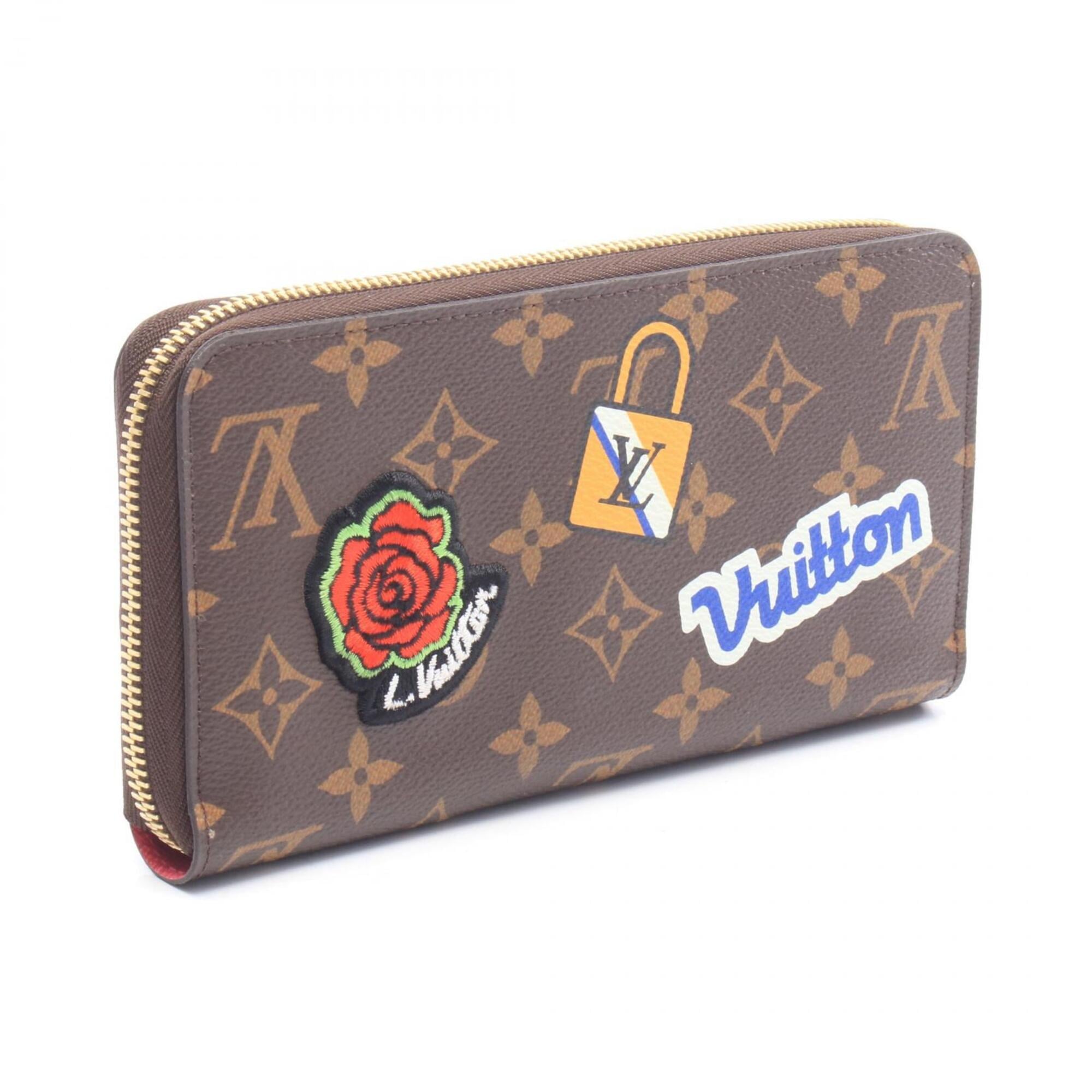 Louis Vuitton Monogram Brown Freesia Multi-Color Coated Canvas Long Wallet (Bi-Fold) (Pre-Owned)