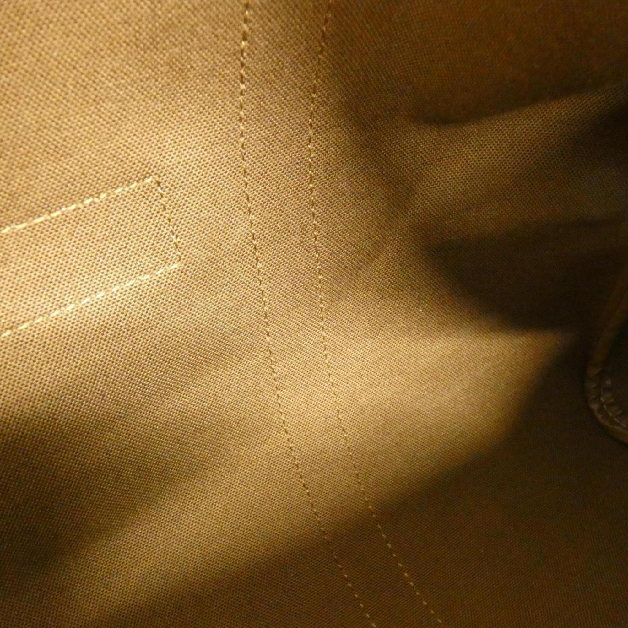 Christian Dior Brown Coated Canvas Boston Bag (Pre-Owned)