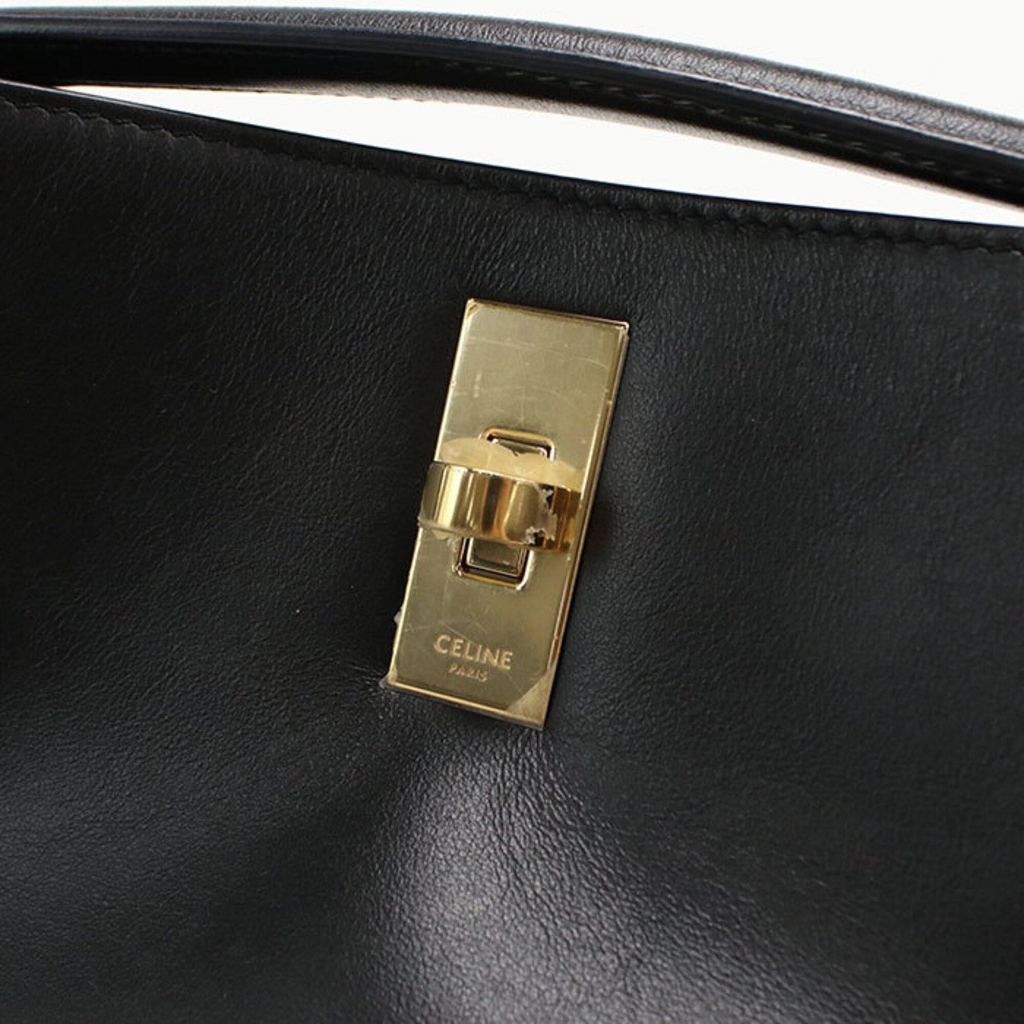 Celine Black Leather Handbag (Pre-Owned)