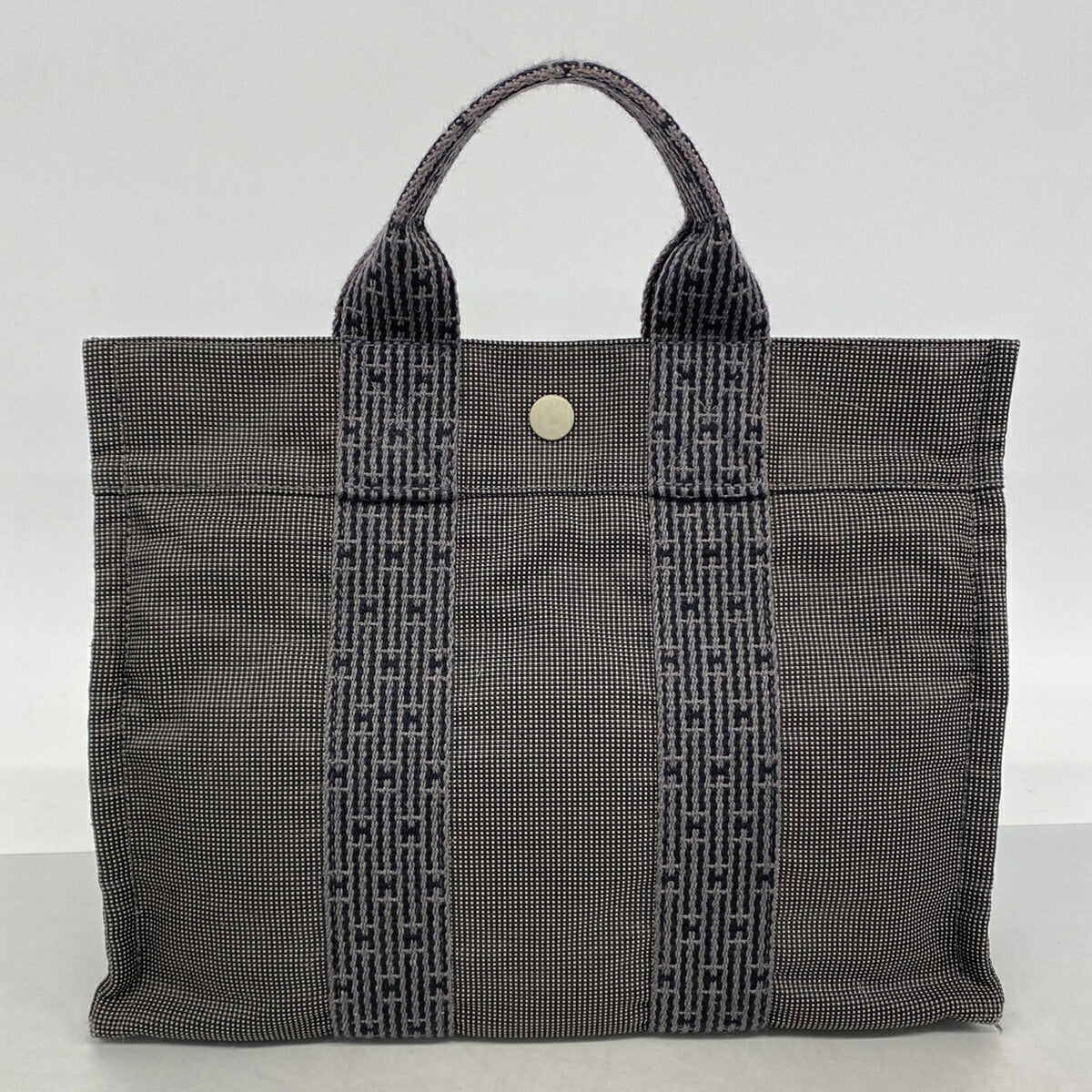 Hermes Gray Nylon Tote Bag (Pre-Owned)