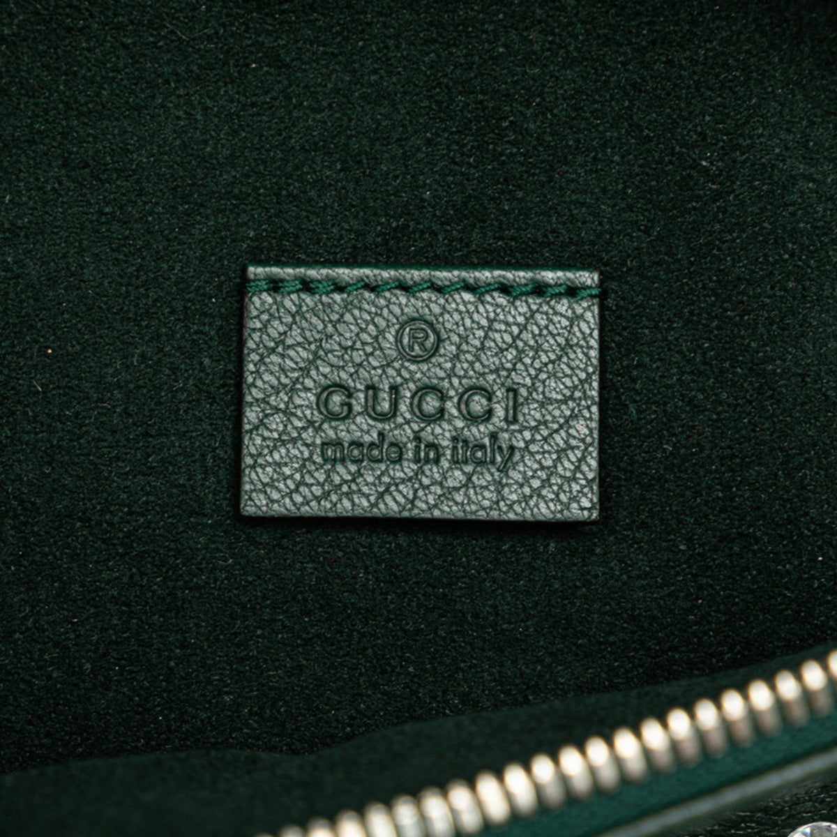 Gucci Moss Green Multi-Color Leather Sling Bag (Pre-Owned)