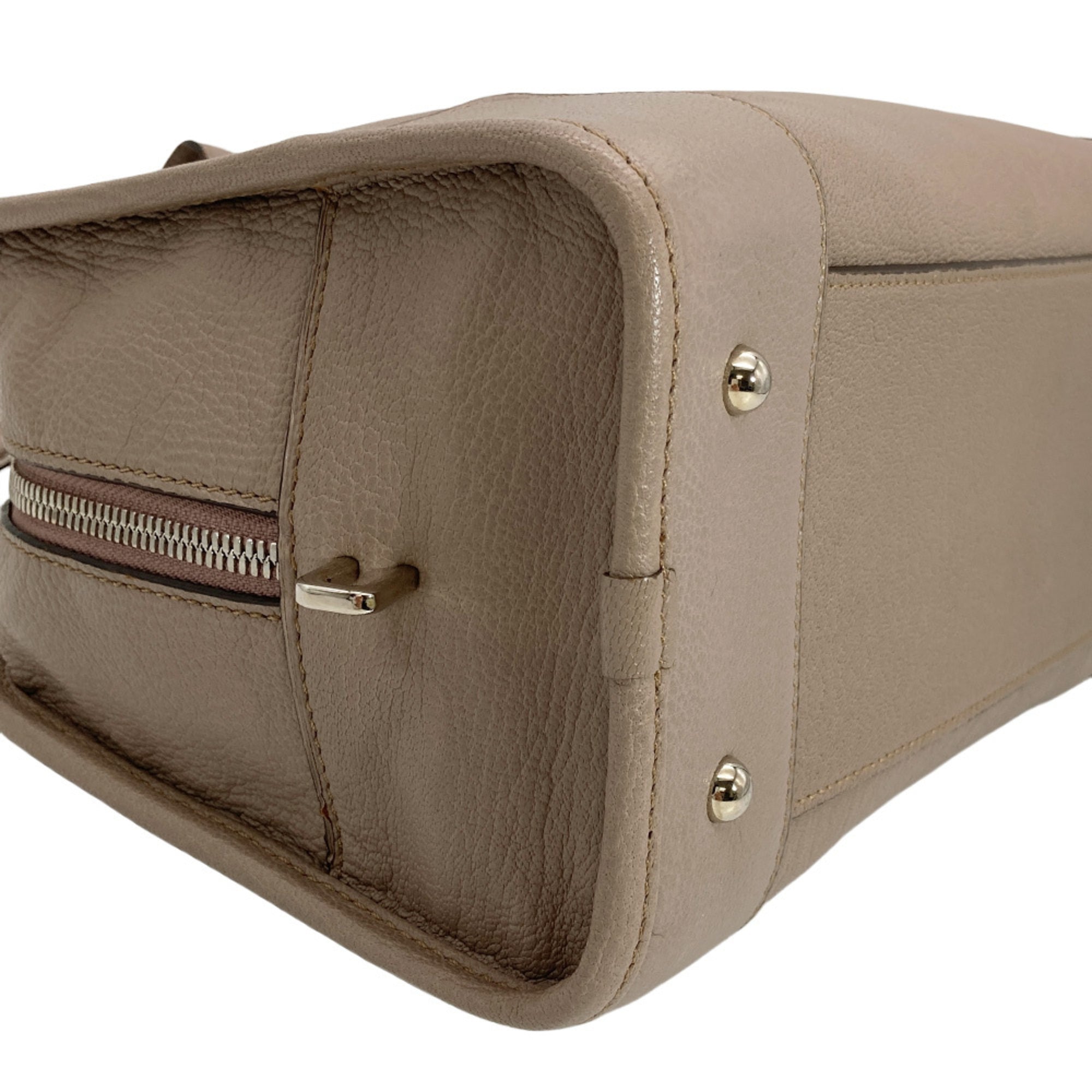 Loewe Grayish Leather Handbag (Pre-Owned)