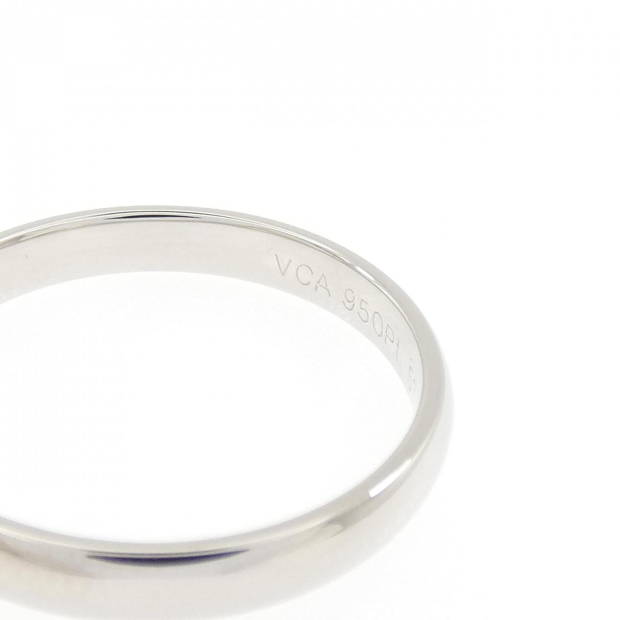 Van Cleef & Arpels Platinum Platinum 950 Band Ring (Pre-Owned)