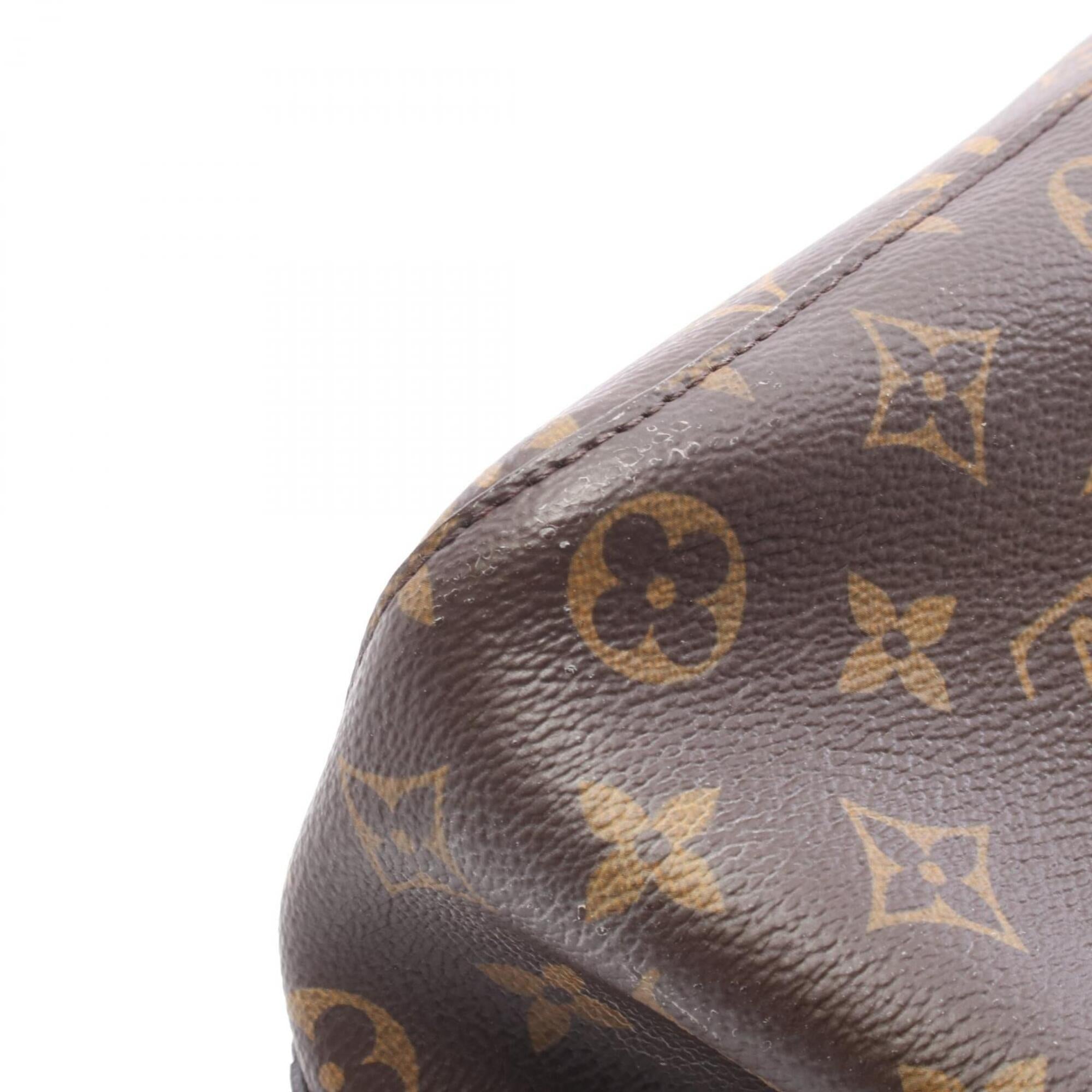 Louis Vuitton Brown Coquelicots Monogram Red Color Monogram Leather Handbag Shoulder Bag (Pre-Owned)