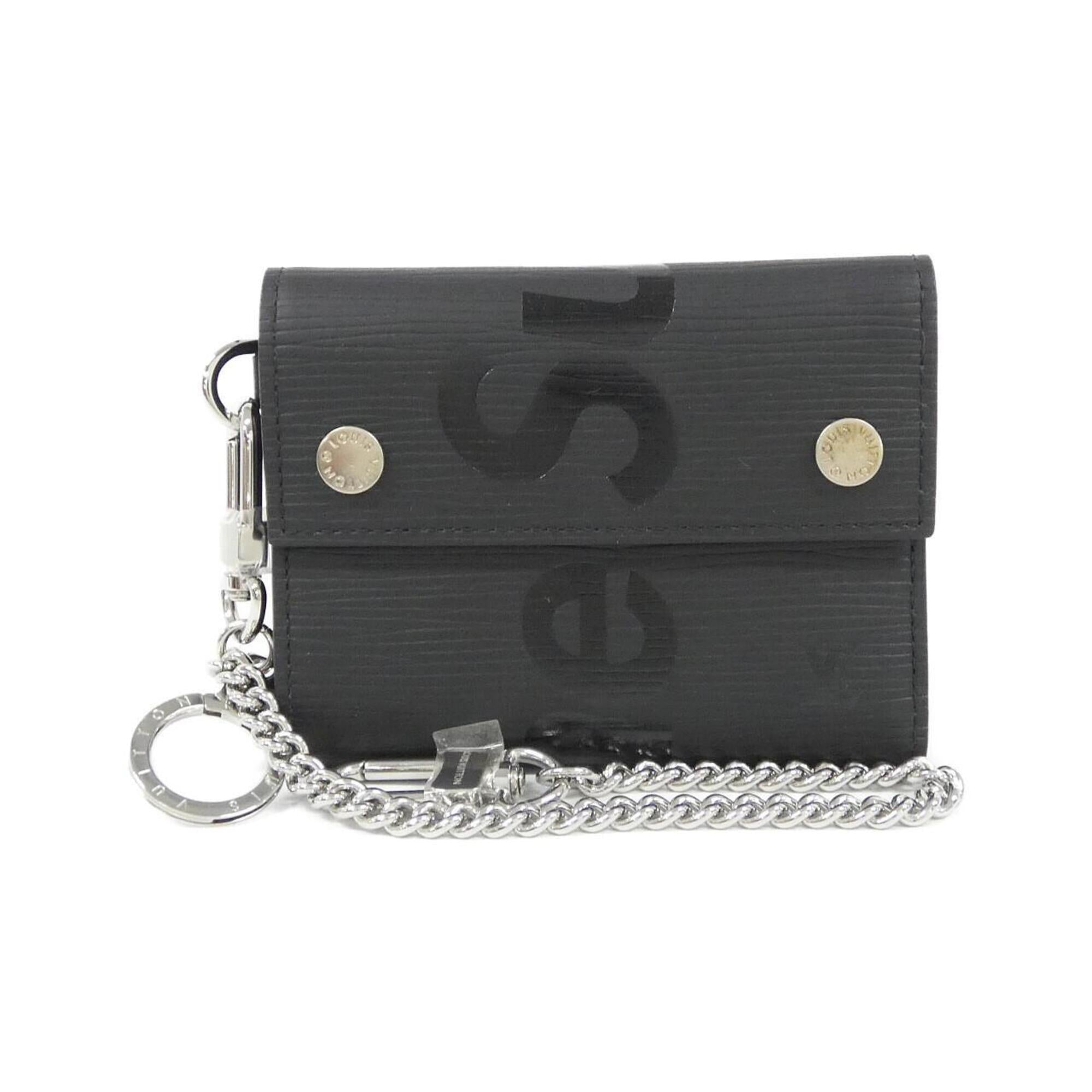 Louis Vuitton Epi Black Leather Chain/Shoulder Wallet (Pre-Owned)