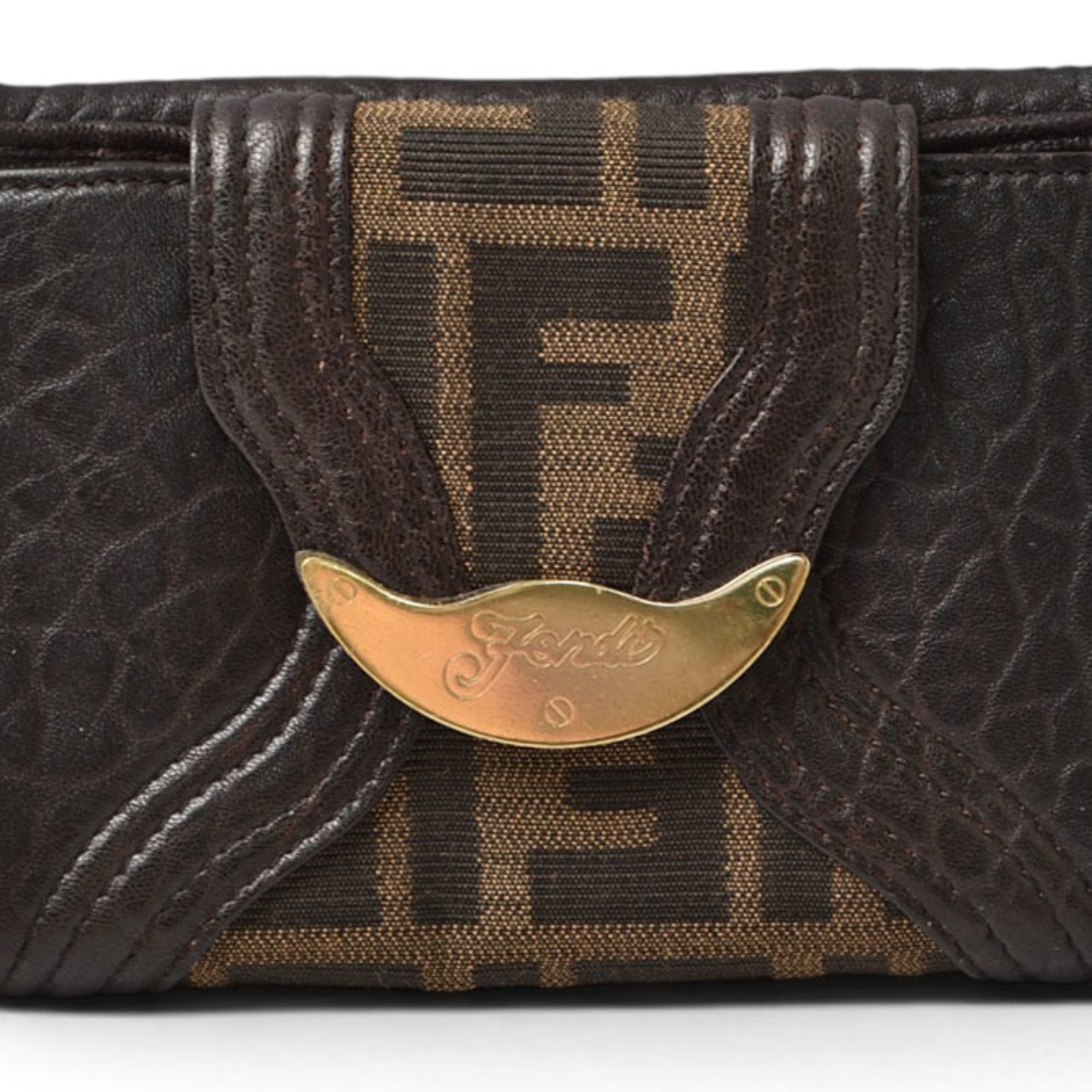 Fendi Brown Leather Wallet (Bi-Fold) (Pre-Owned)