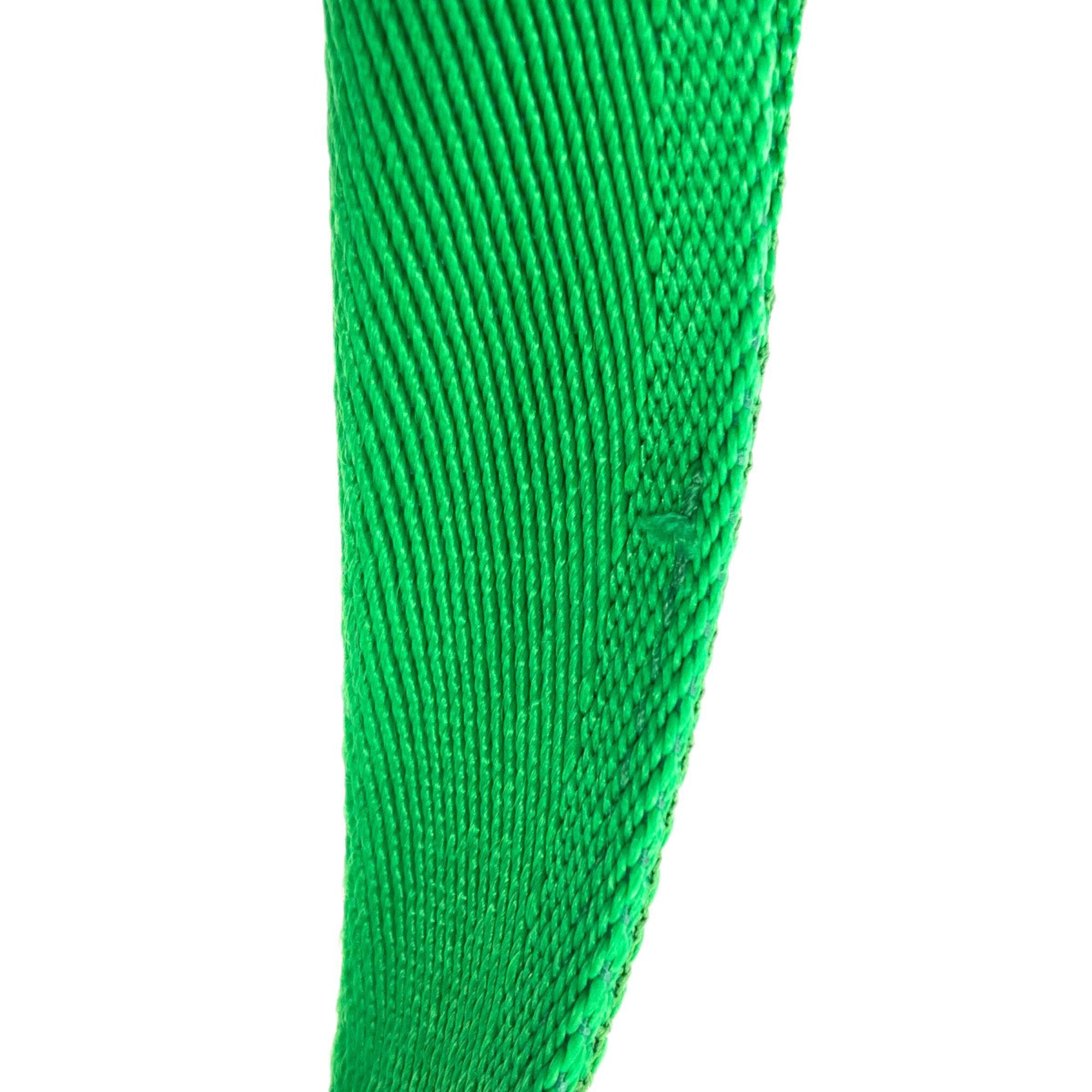 Bottega Veneta Green Leather Pouch Tote Bag (Pre-Owned)