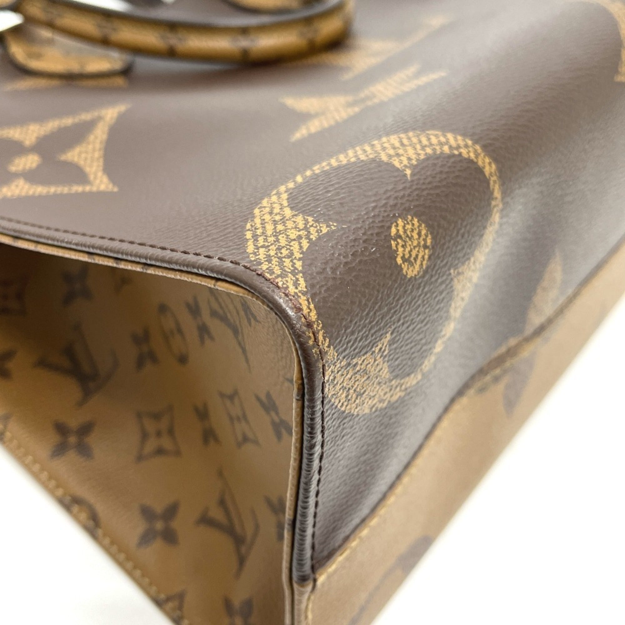 Louis Vuitton Brown Monogram Reverse Tote Bag (Pre-Owned)