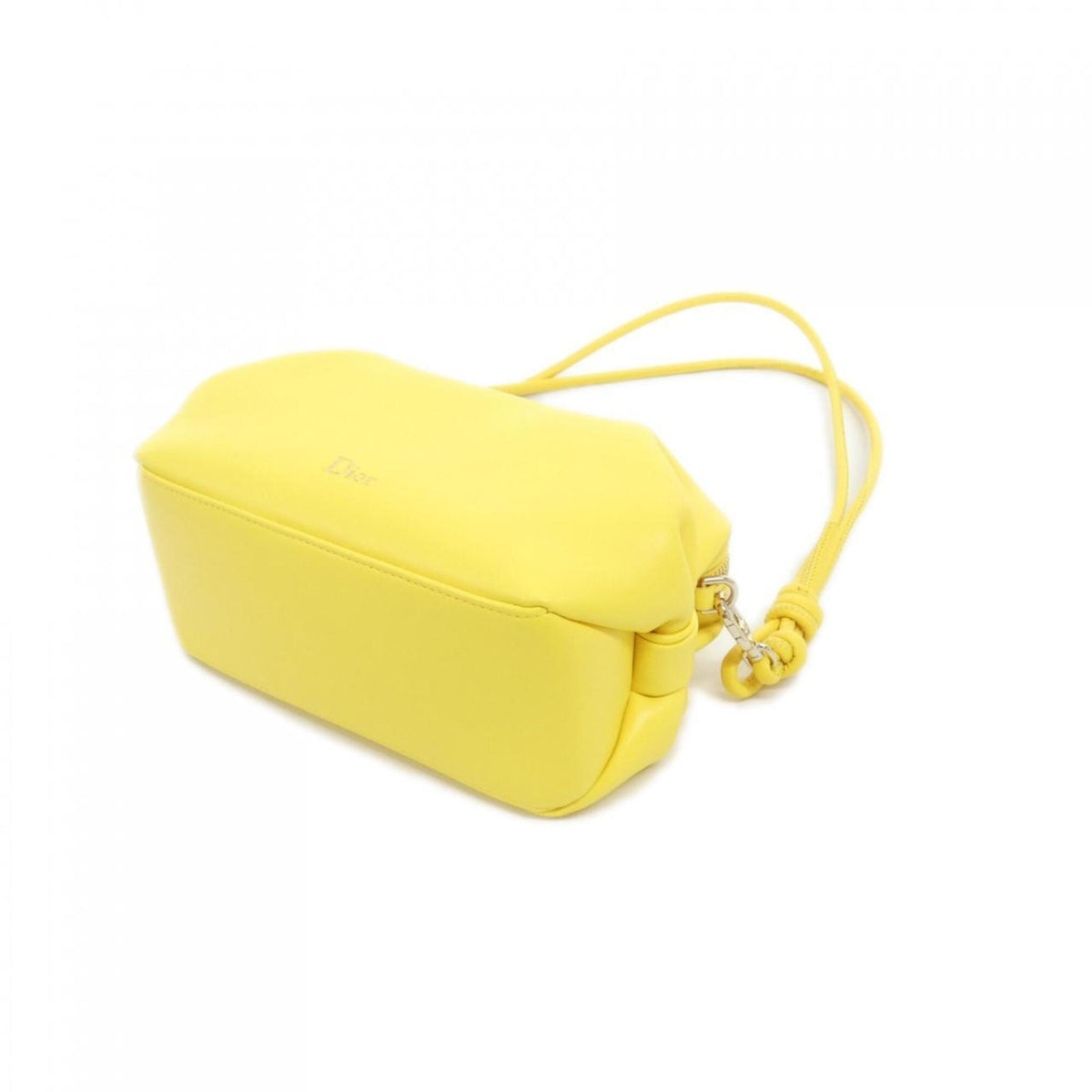 Christian Dior Yellow Leather Handbag Shoulder Bag (Pre-Owned)