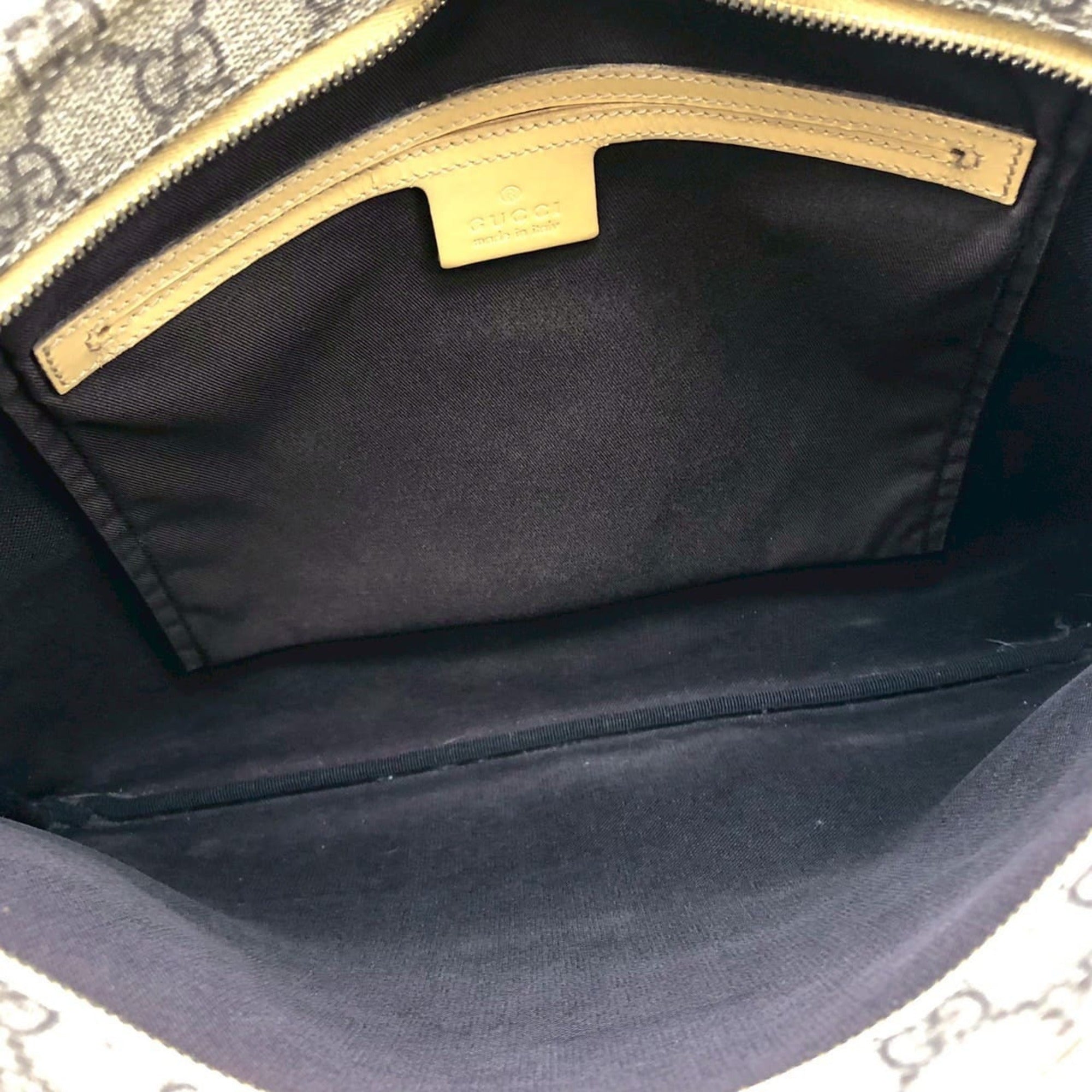 Gucci Yellow Gg Supreme Shoulder Bag (Pre-Owned)