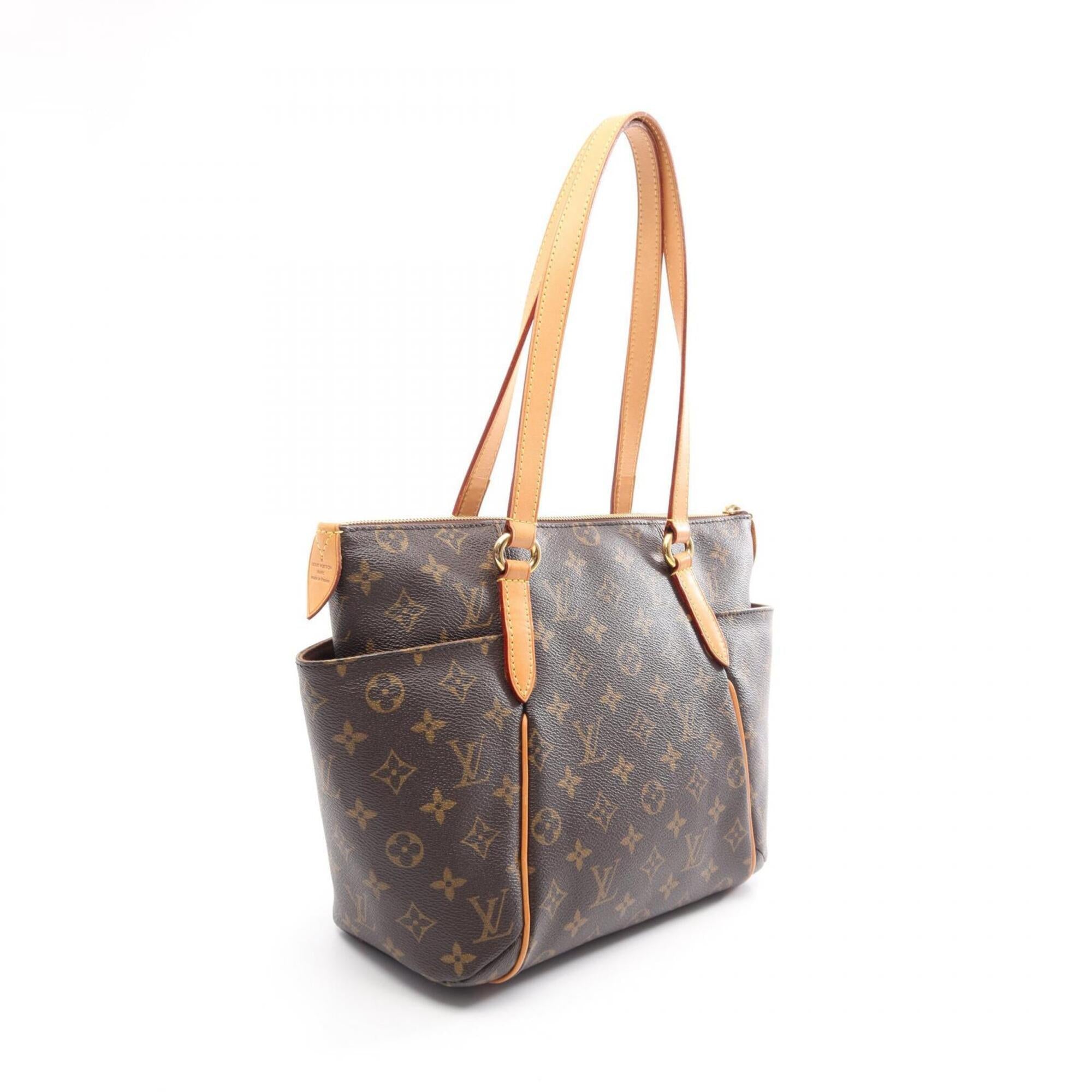 Louis Vuitton Brown Coated Canvas Pvc Monogram Leather Handbag Tote Bag (Pre-Owned)