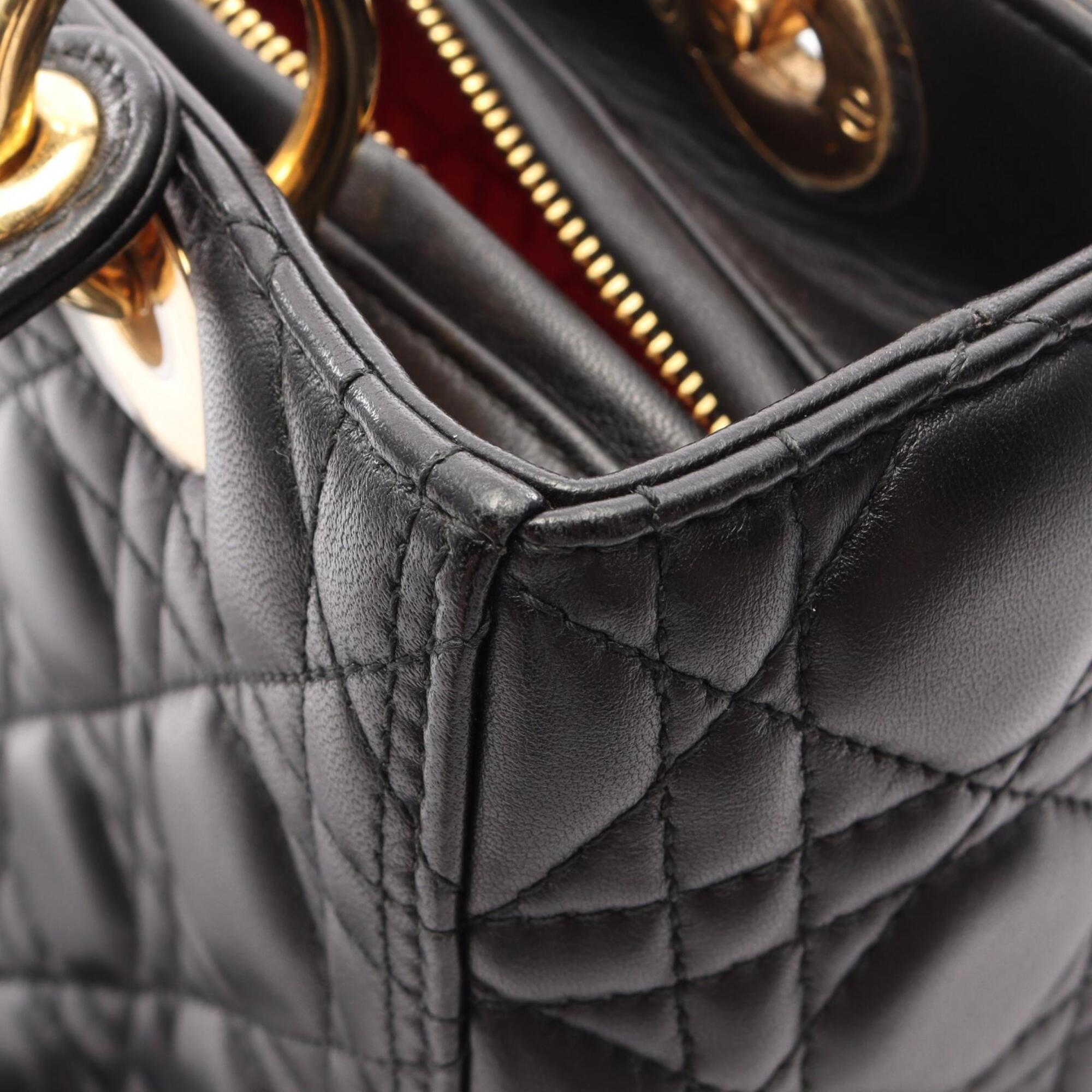 Christian Dior Black Leather Handbag (Pre-Owned)