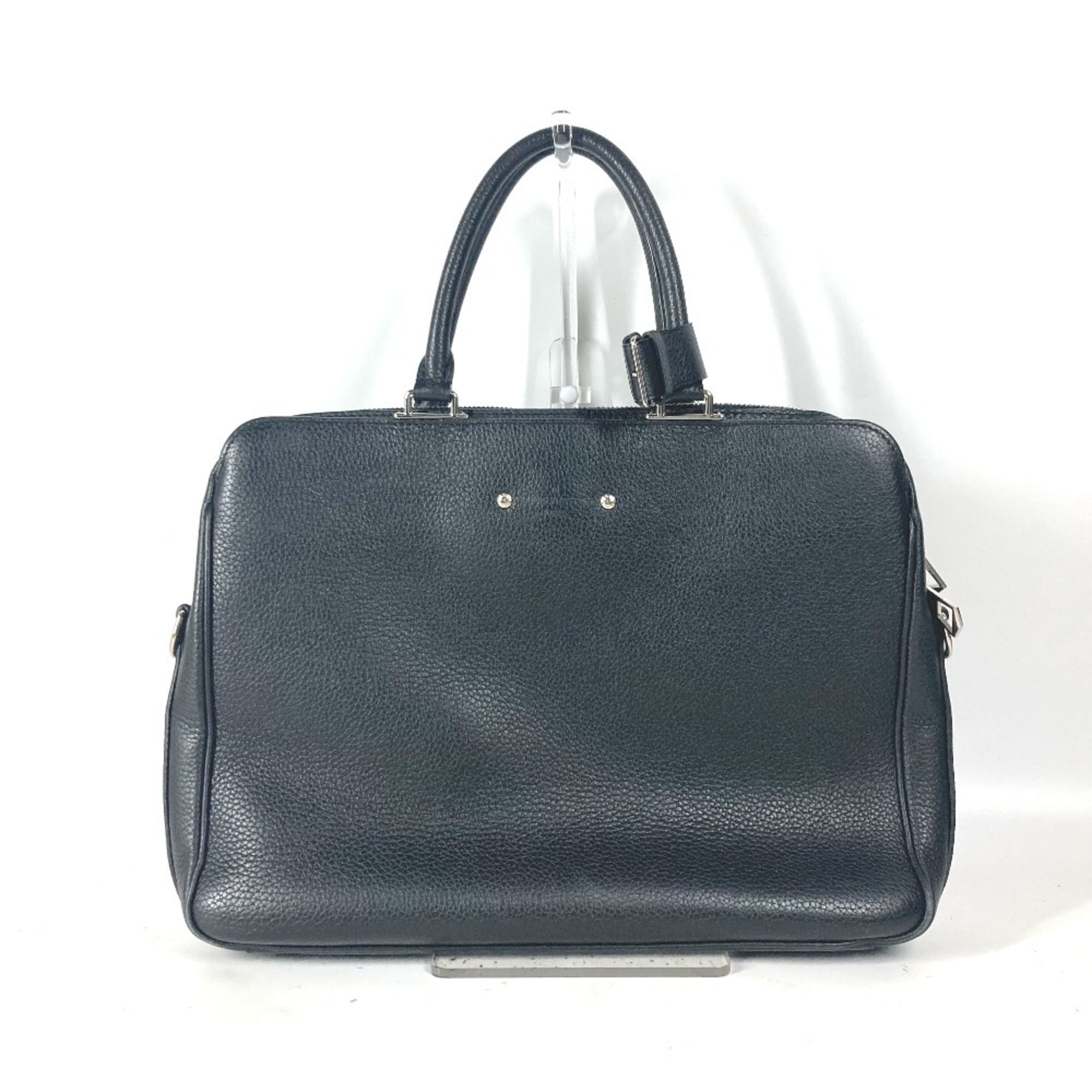 Louis Vuitton Black Leather Briefcase Handbag Tote Bag (Pre-Owned)