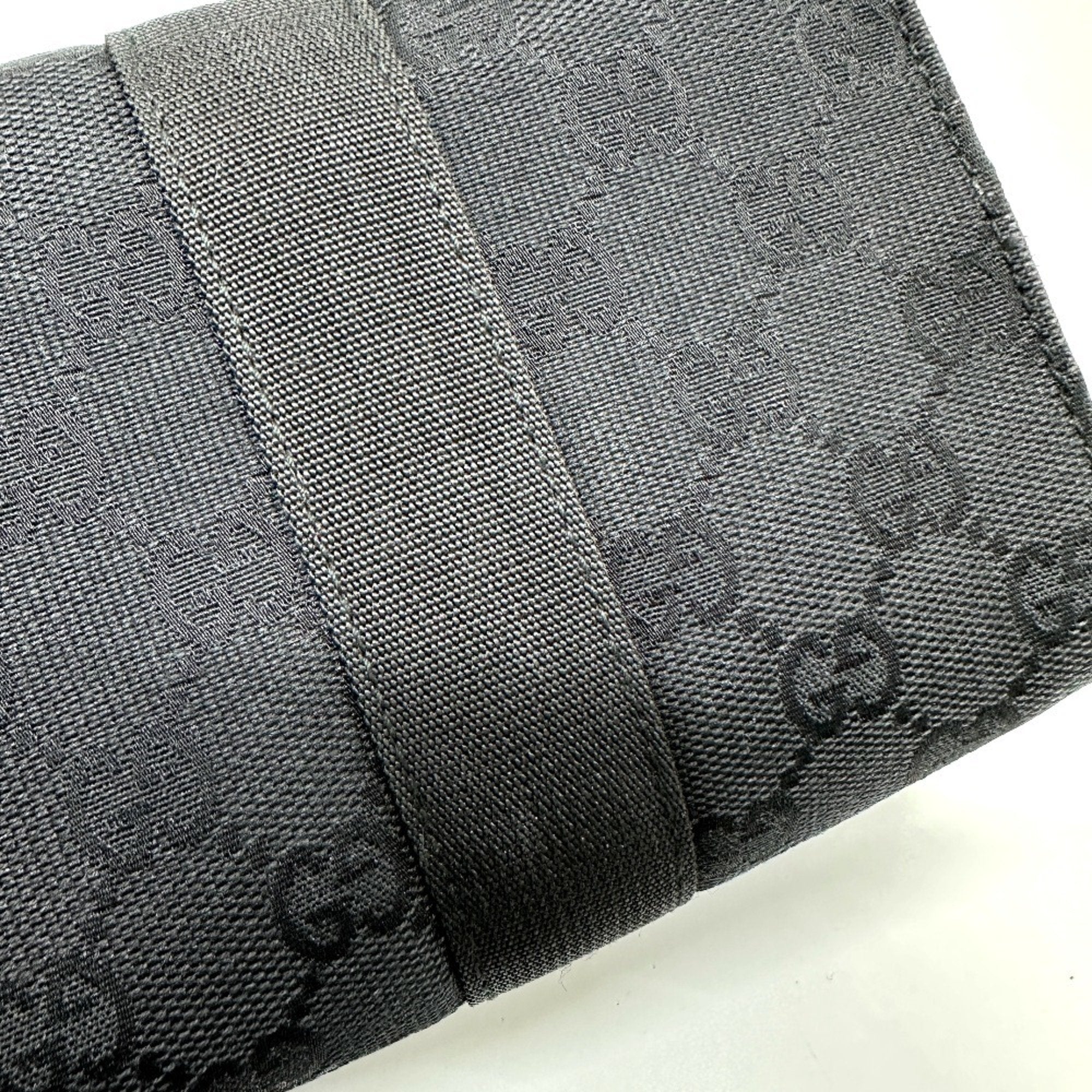 Gucci Black Gg Canvas Pouch (Pre-Owned)