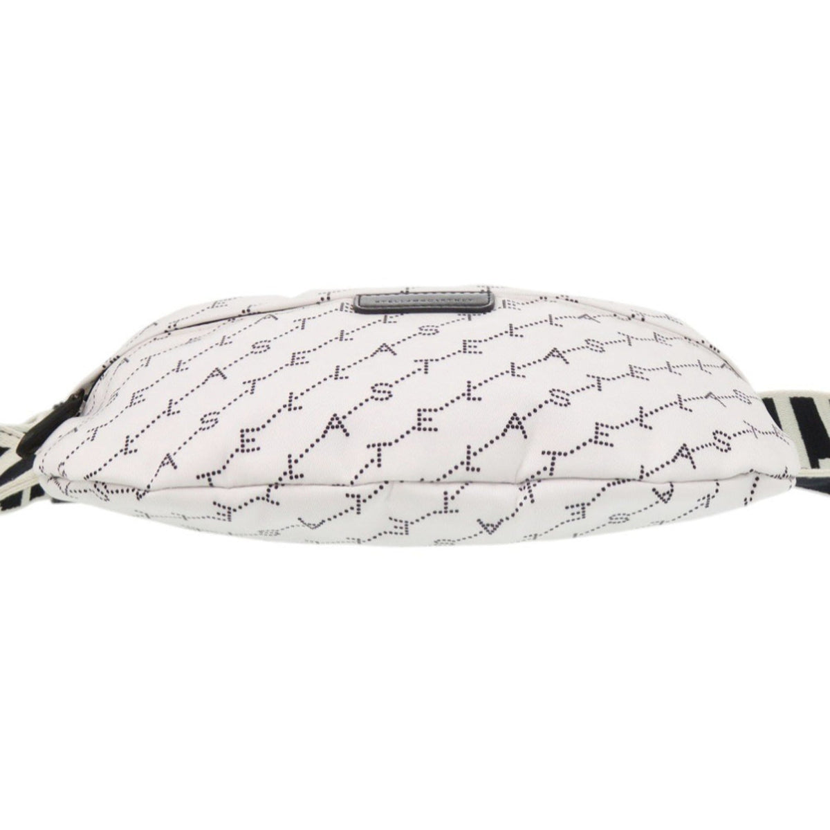 Stella Mccartney Black White Nylon Fanny Pack Sling Bag (Pre-Owned)