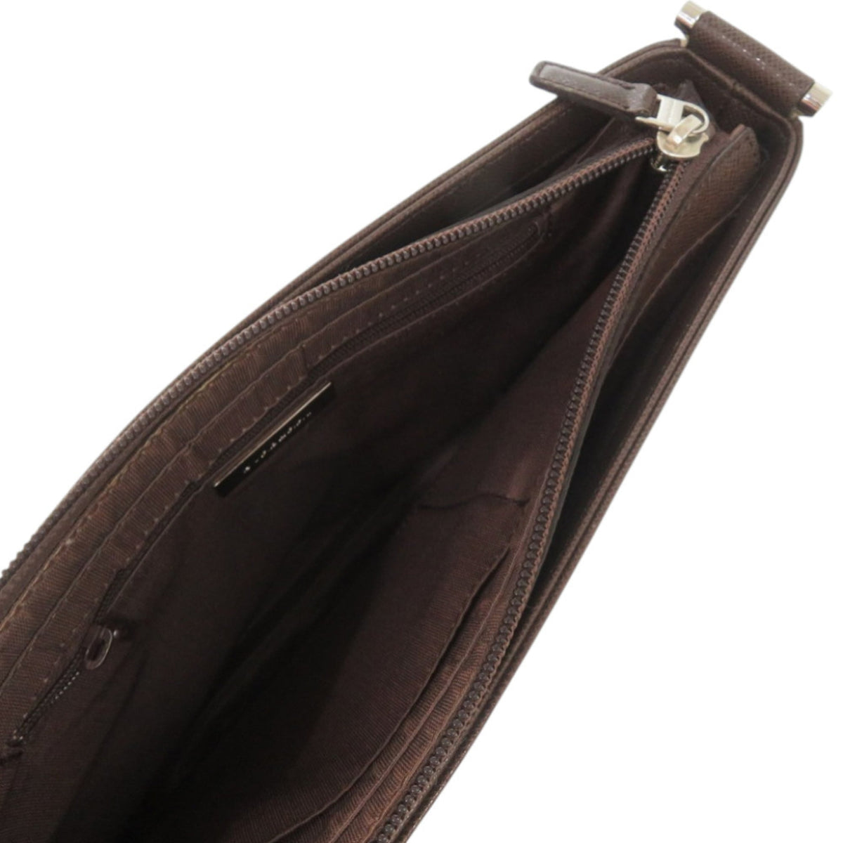 Burberry Beige Brown Leather Shoulder Bag (Pre-Owned)