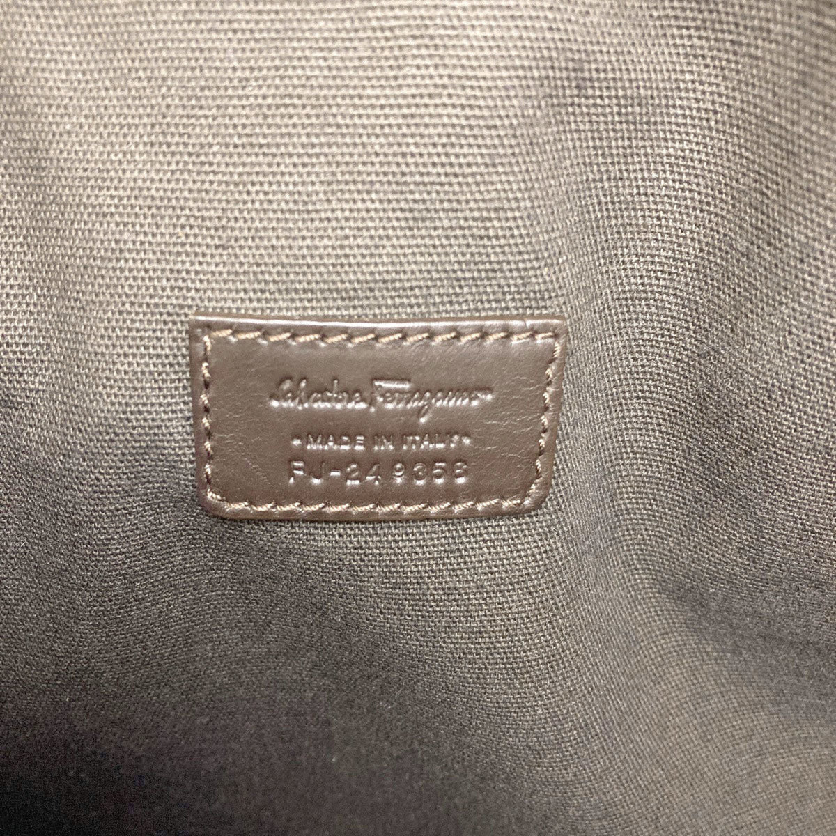 Salvatore Ferragamo Brown Pvc Tote Bag (Pre-Owned)